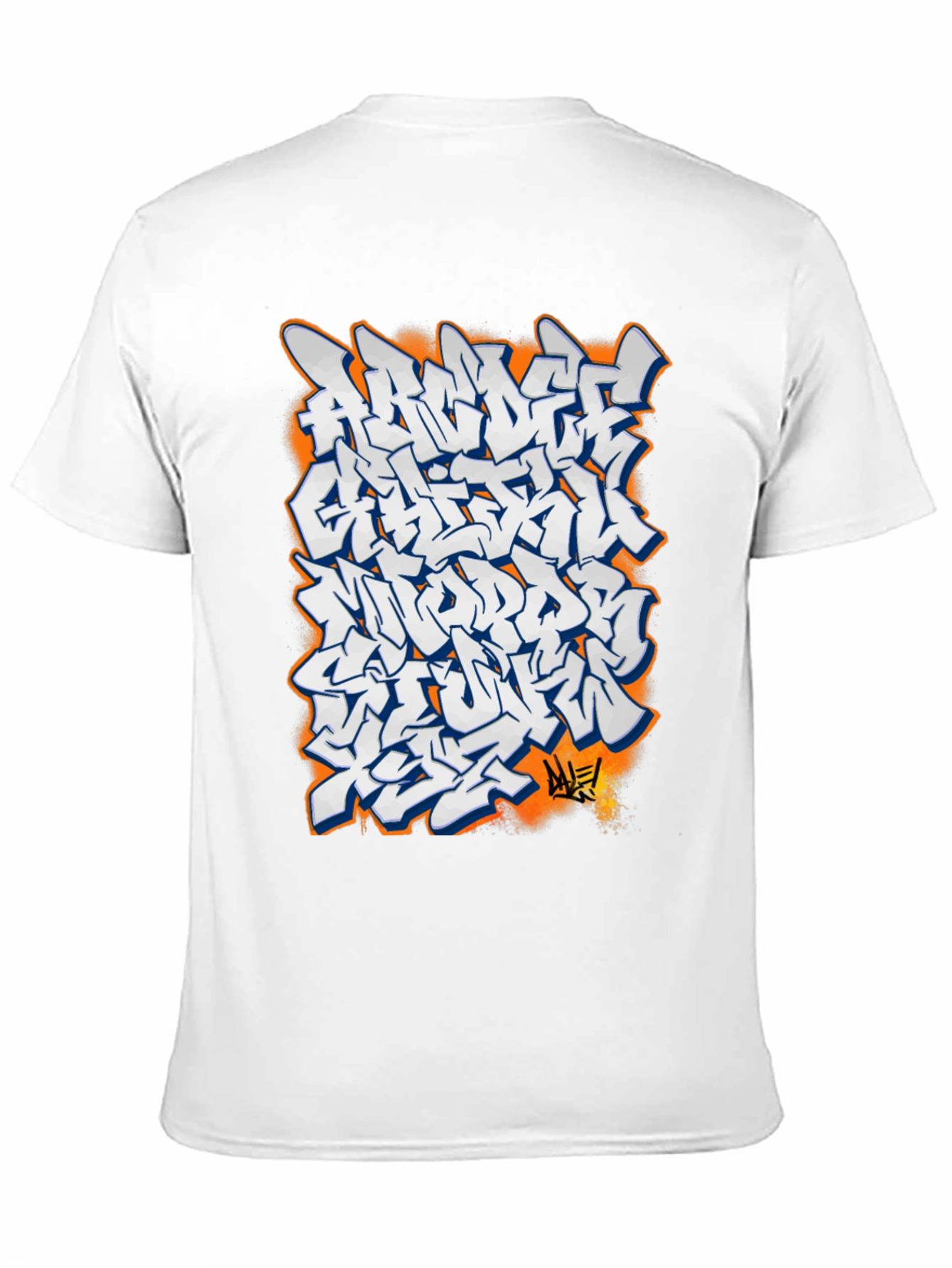 Black Urban Graffiti Graphic Tee - Cool Streetwear T-Shirt view 11