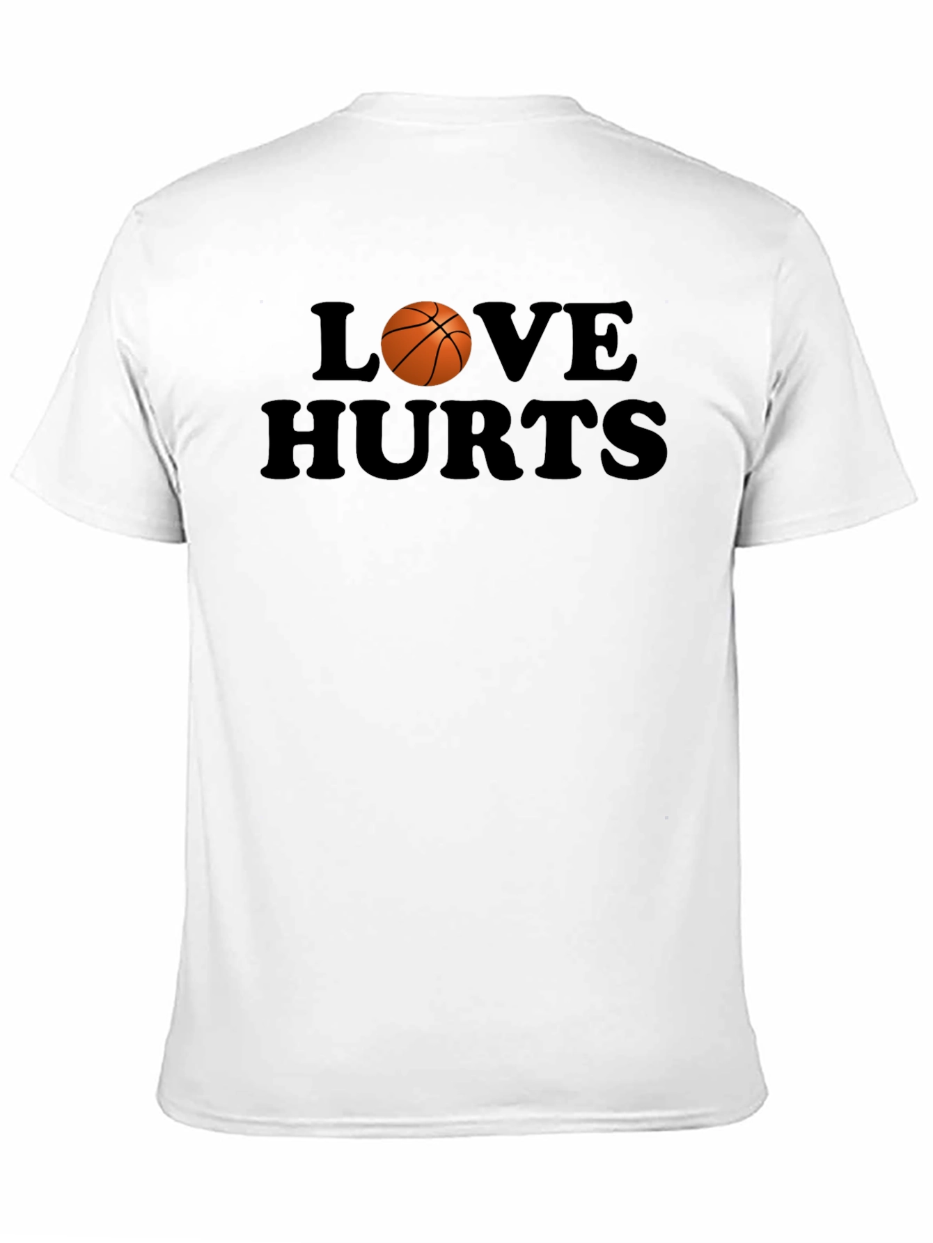 Black Love Hurts Basketball Graphic T-Shirt view 11