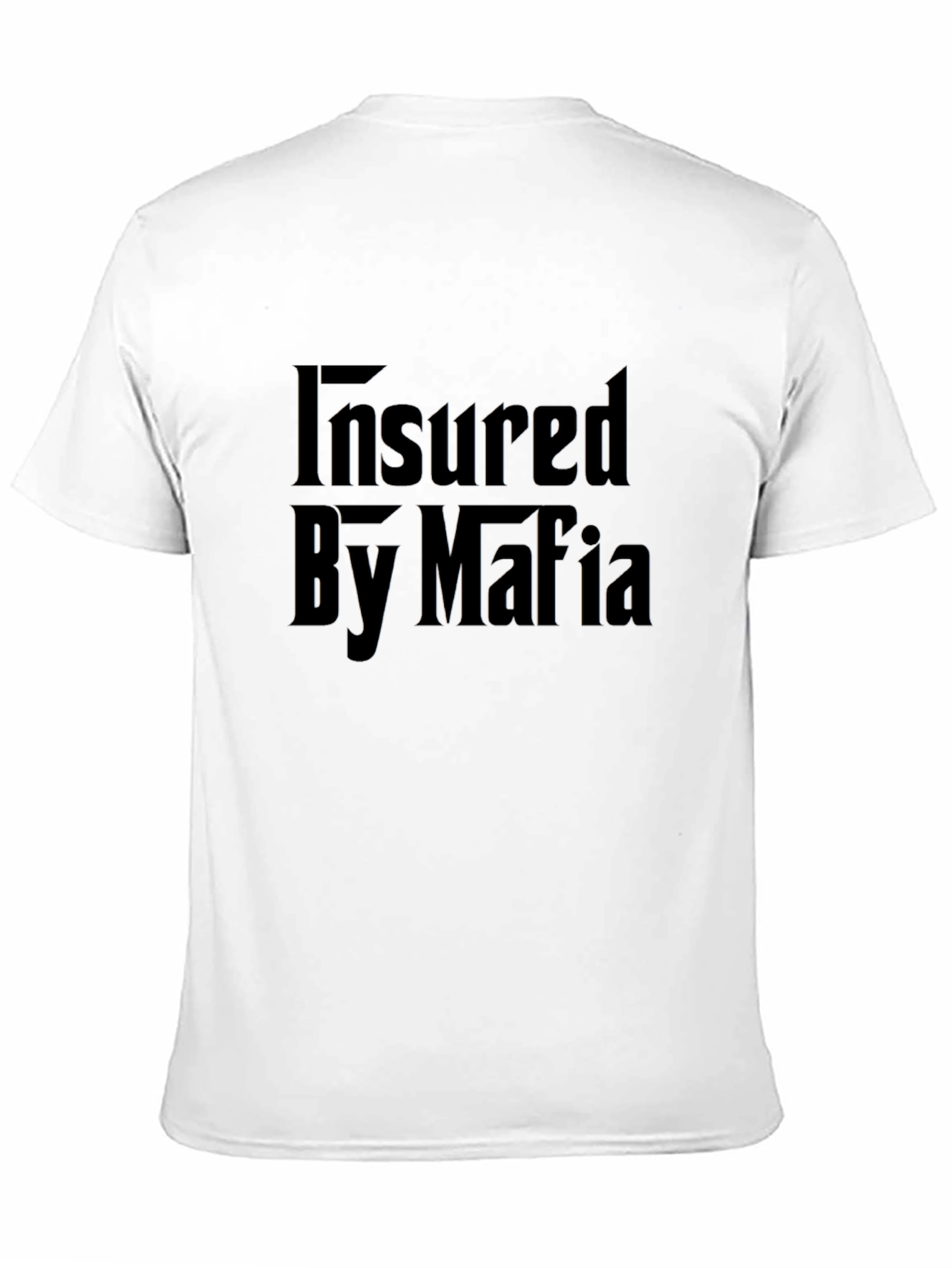 Black Insured By Mafia Graphic T-Shirt - Black view 11
