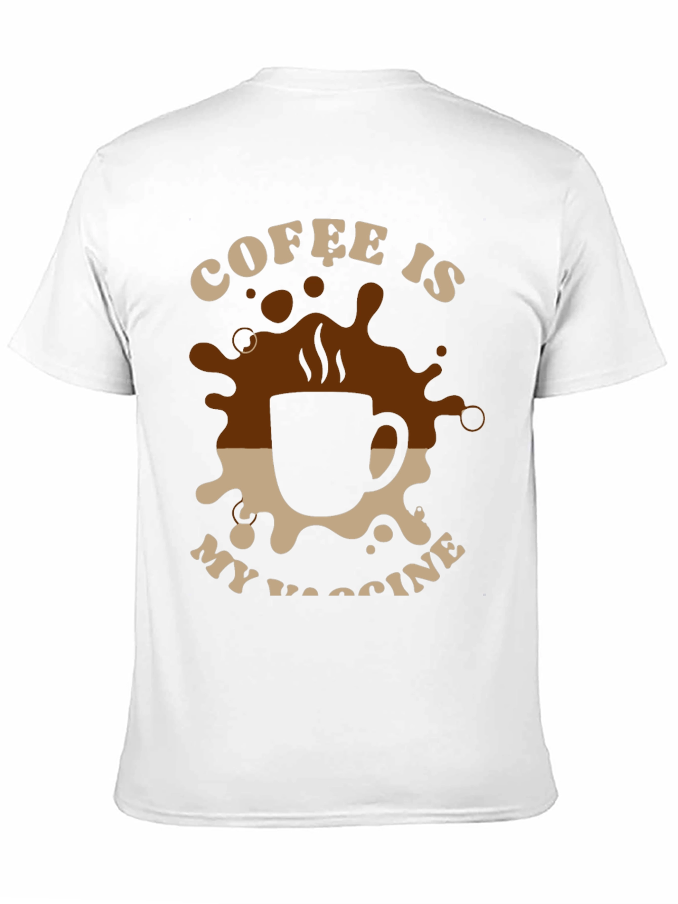 Black Coffee is My Vaccine T-Shirt - Black view 11