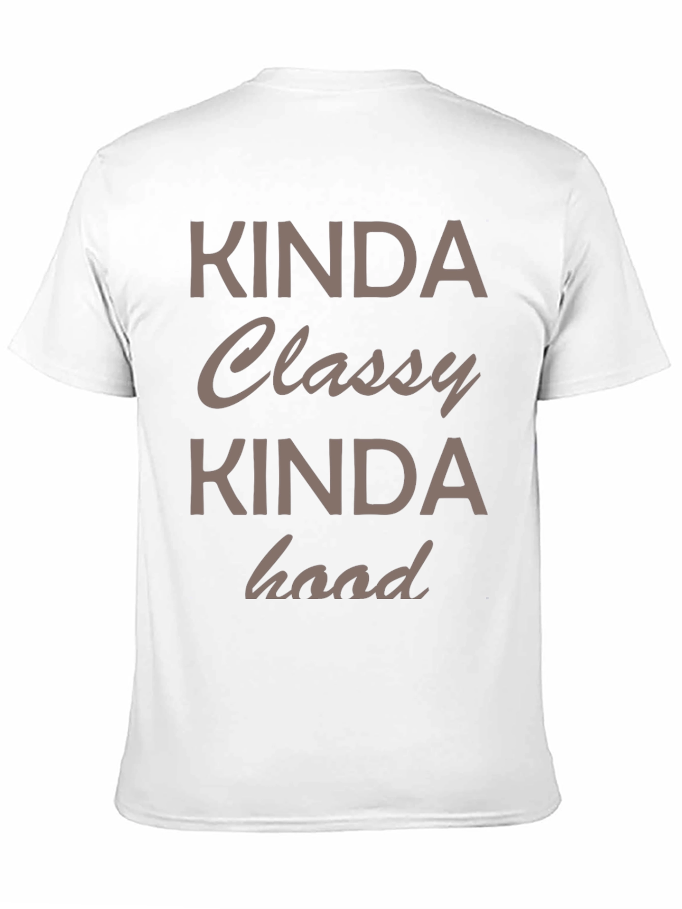 Black Kinda Classy Kinda Hood Graphic Tee view 11