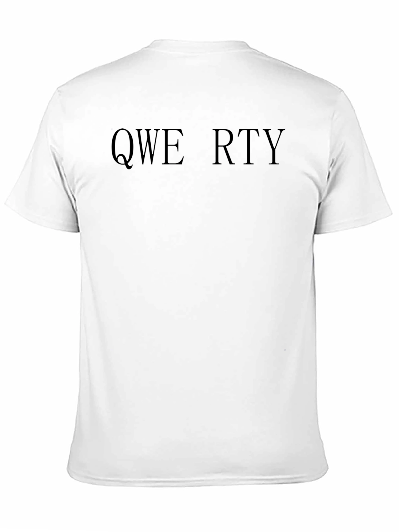 Black QWERTY Black Crew Neck T-Shirt view 11