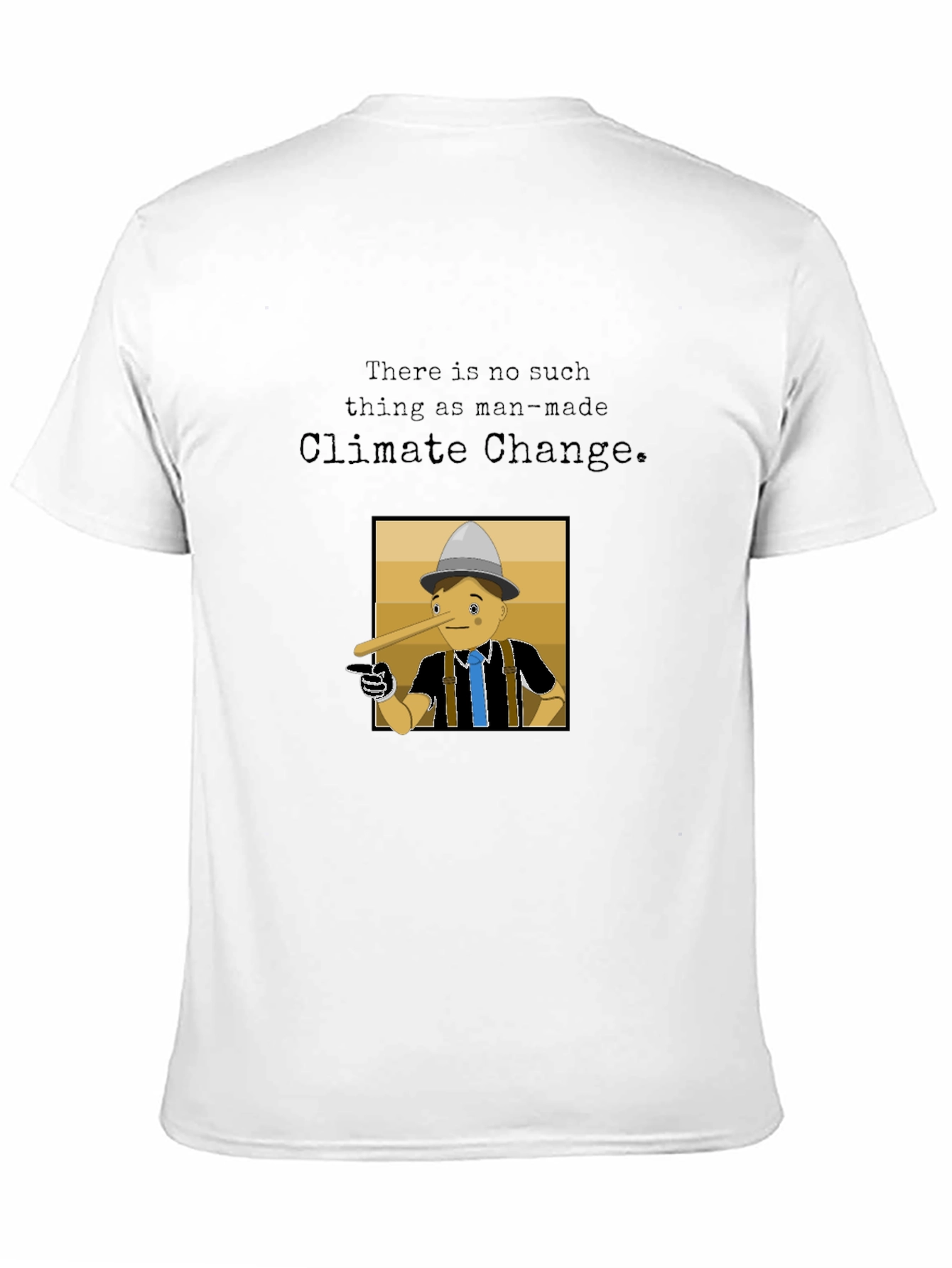 Black Climate Change Lie T-Shirt view 11
