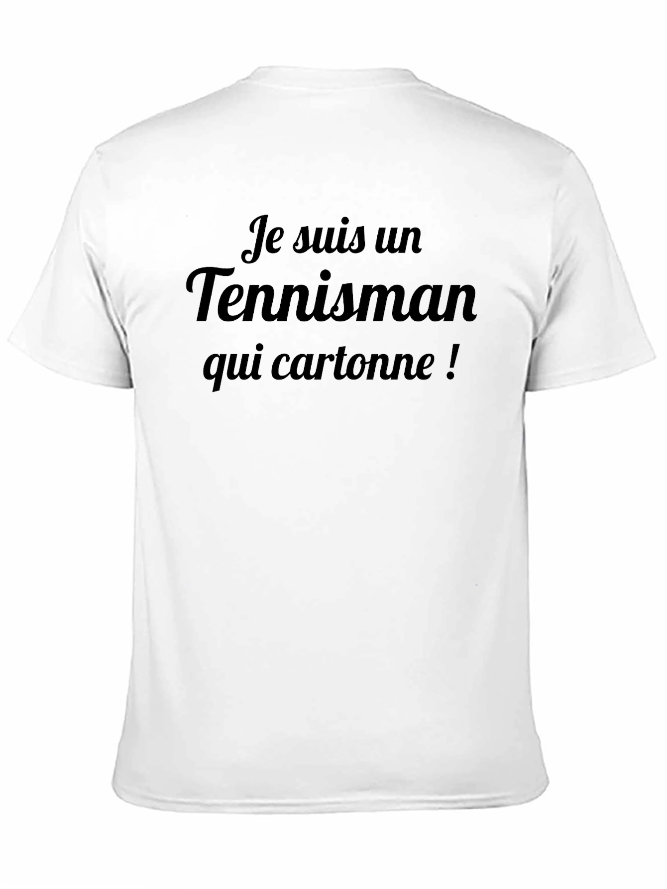 Black Je Suis Un Tennisman Graphic Tee view 11