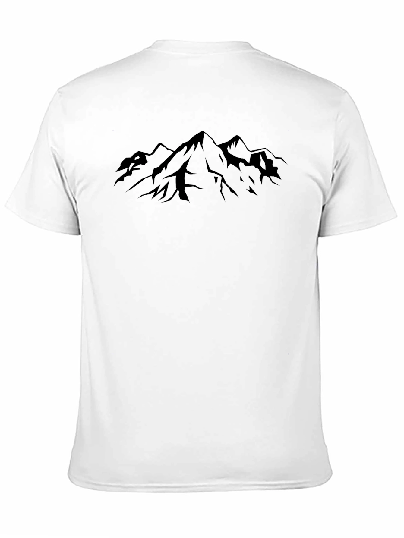 Black Black Mountain Silhouette Graphic T-Shirt view 11