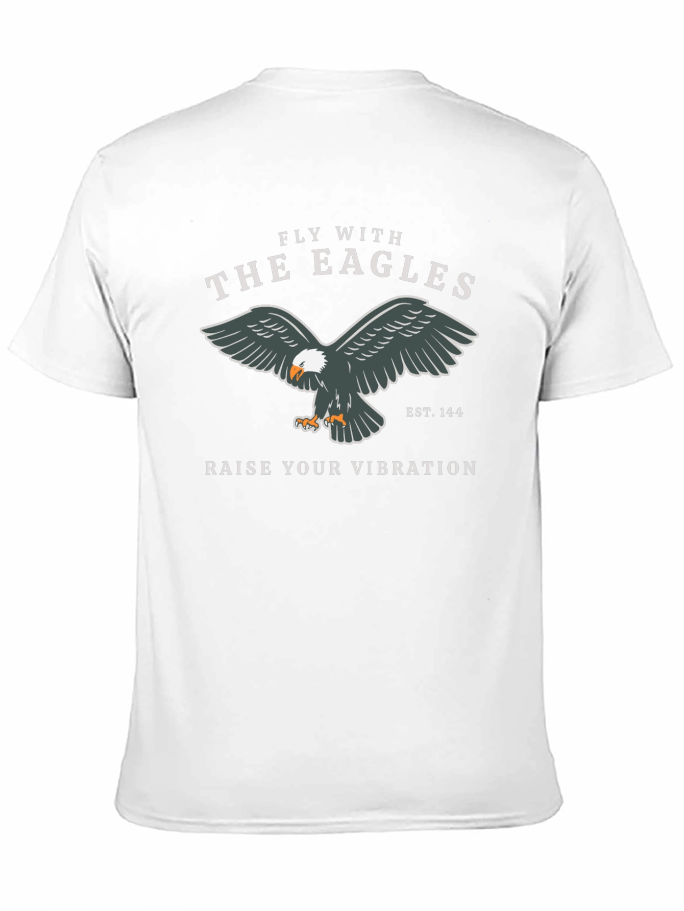 Black Fly with the Eagles Graphic T-Shirt - Premium Black Tee view 11