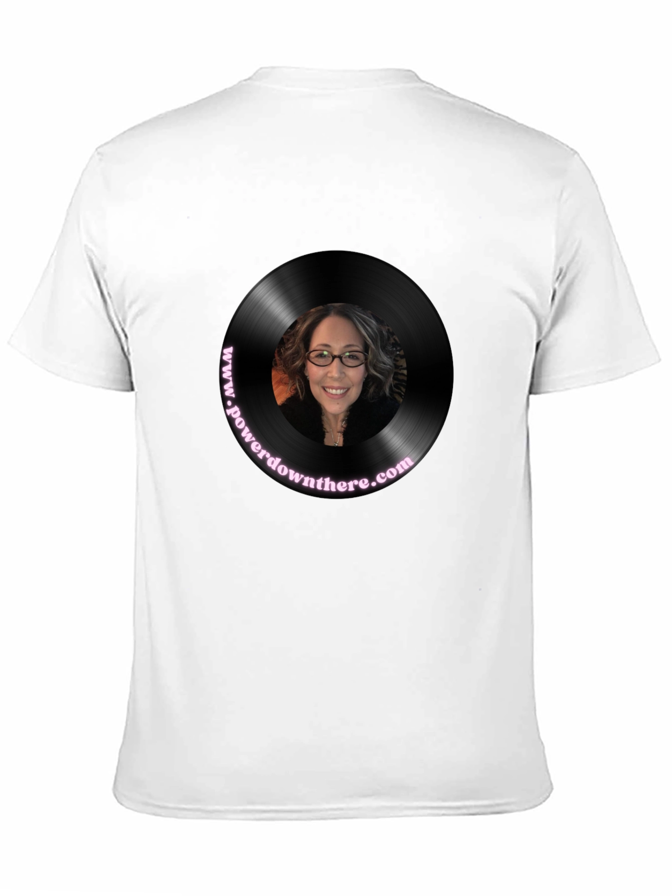 Black Retro Vinyl Record Graphic T-Shirt view 11