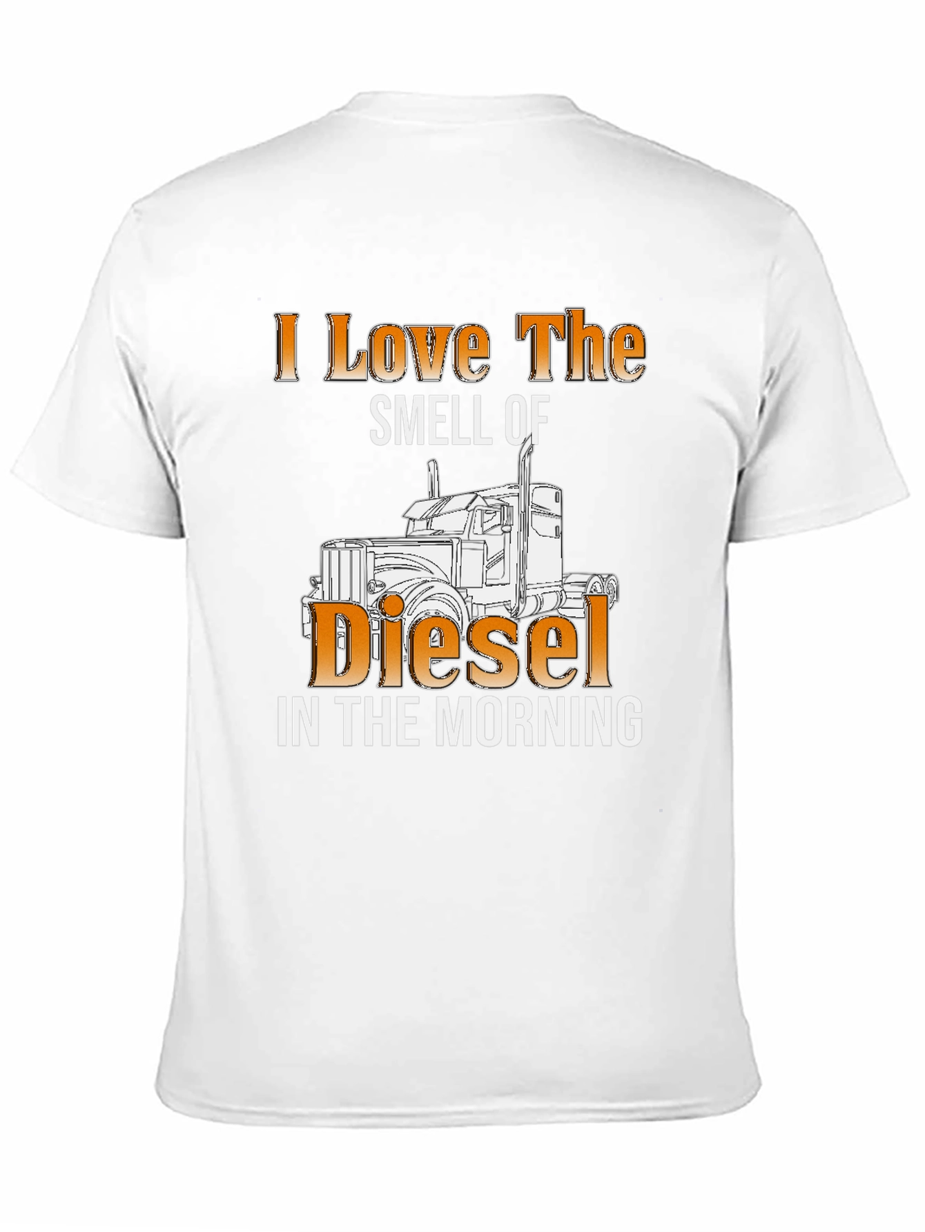 Black I Love the Smell of Diesel T-Shirt view 11