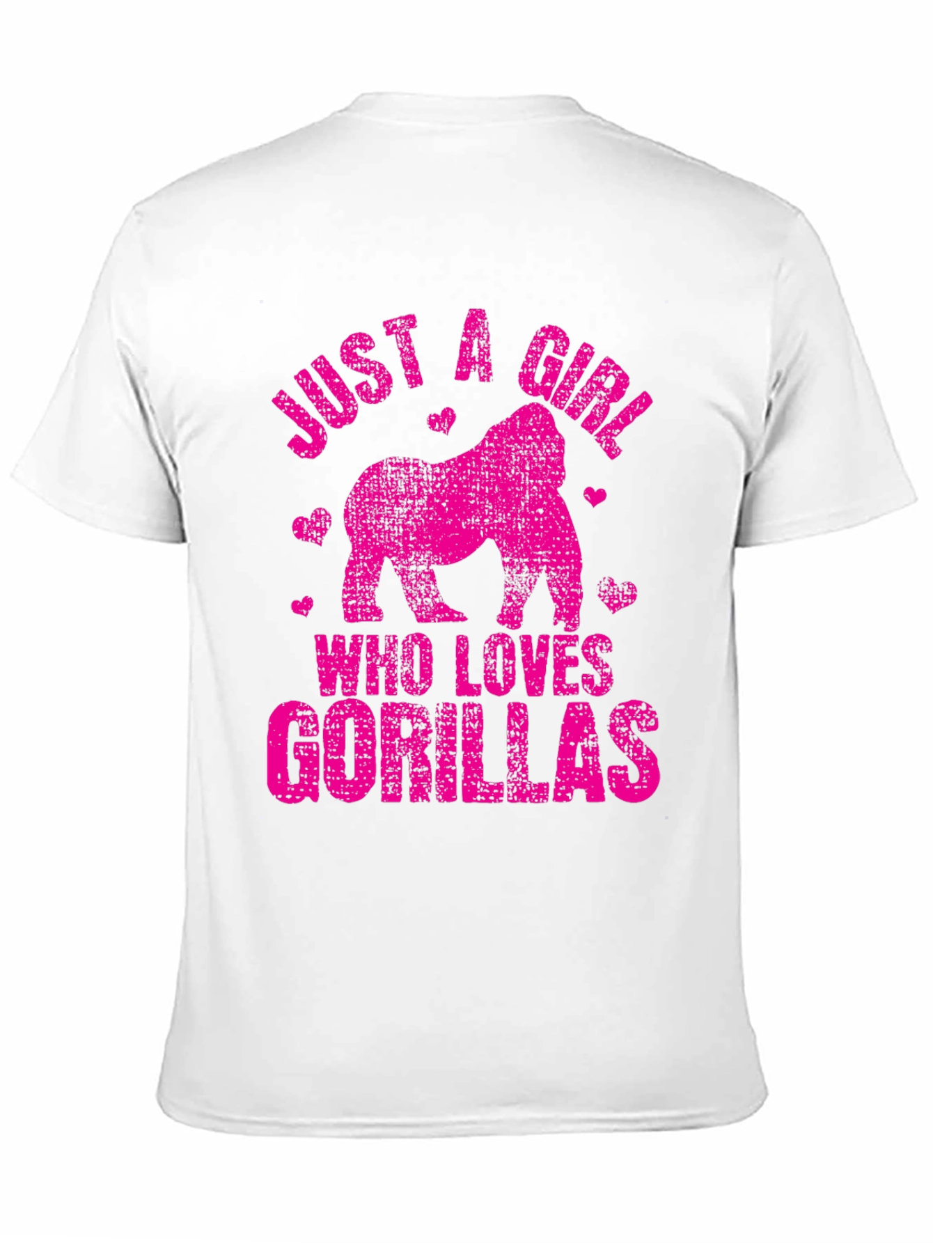 Black Gorilla Lover T-Shirt - Just a Girl Who Loves Gorillas! view 11