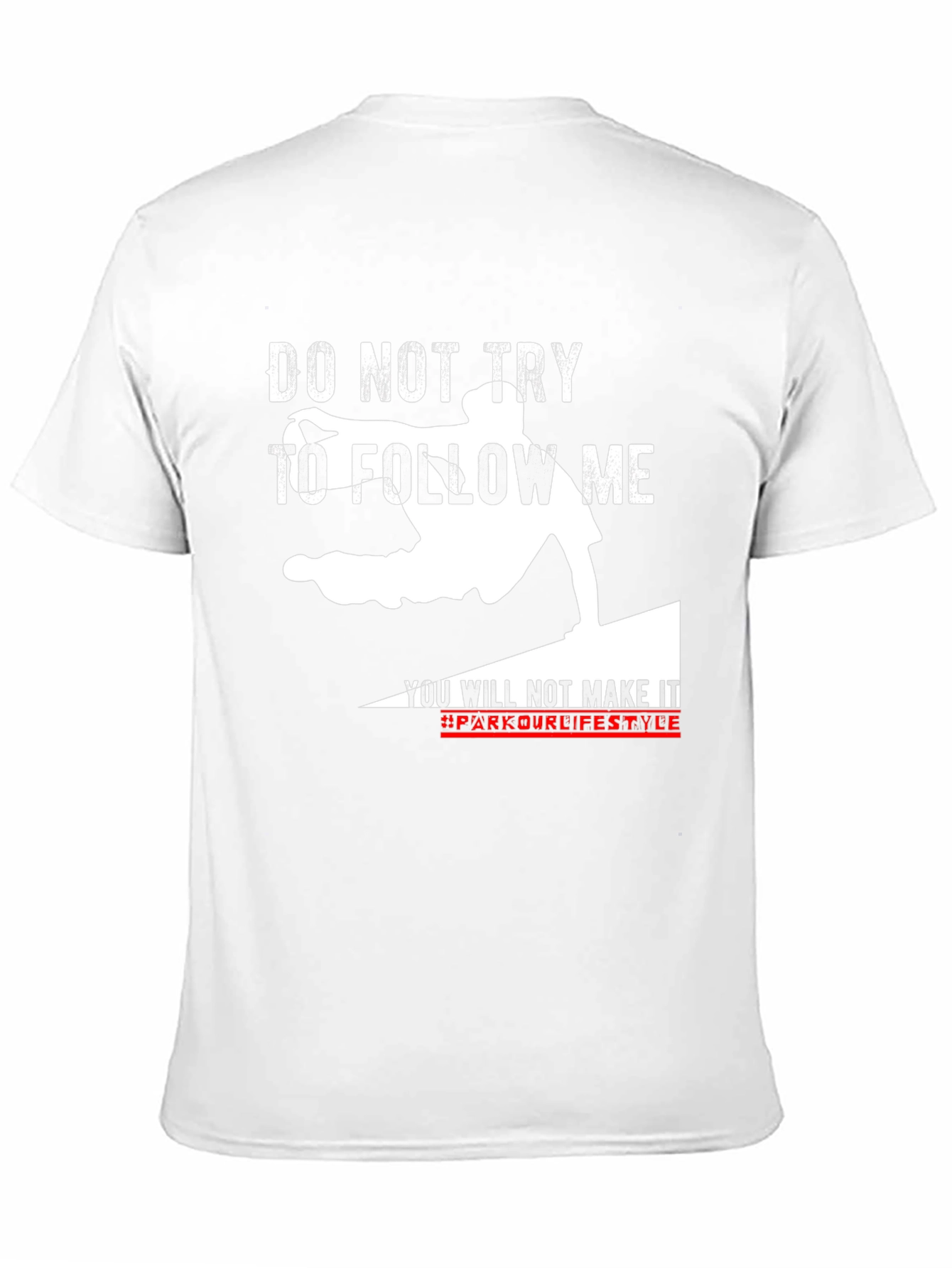Black Parkour Lifestyle Graphic T-Shirt view 11