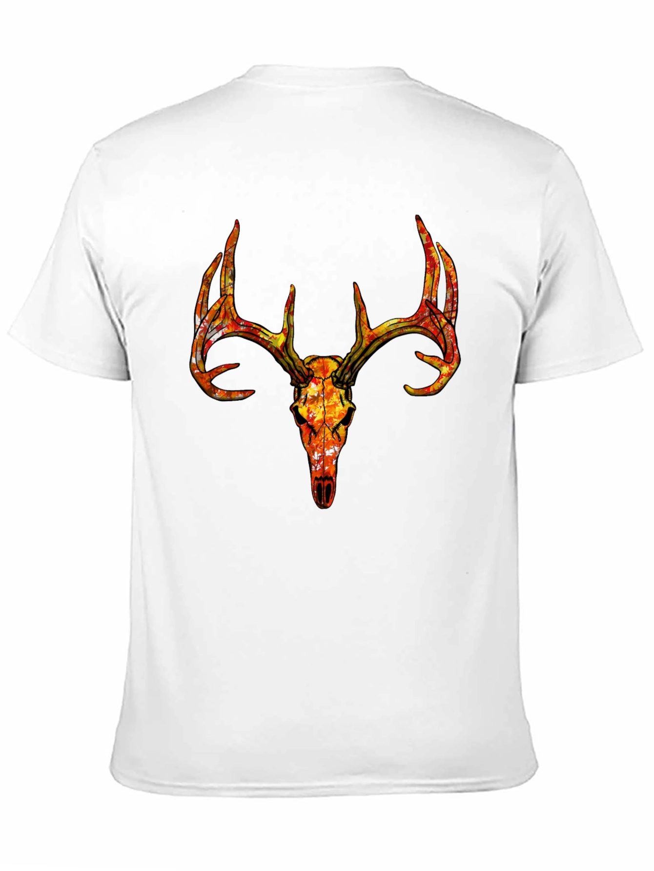 Black Deer Skull Graphic Tee - Bold Stag Design view 11