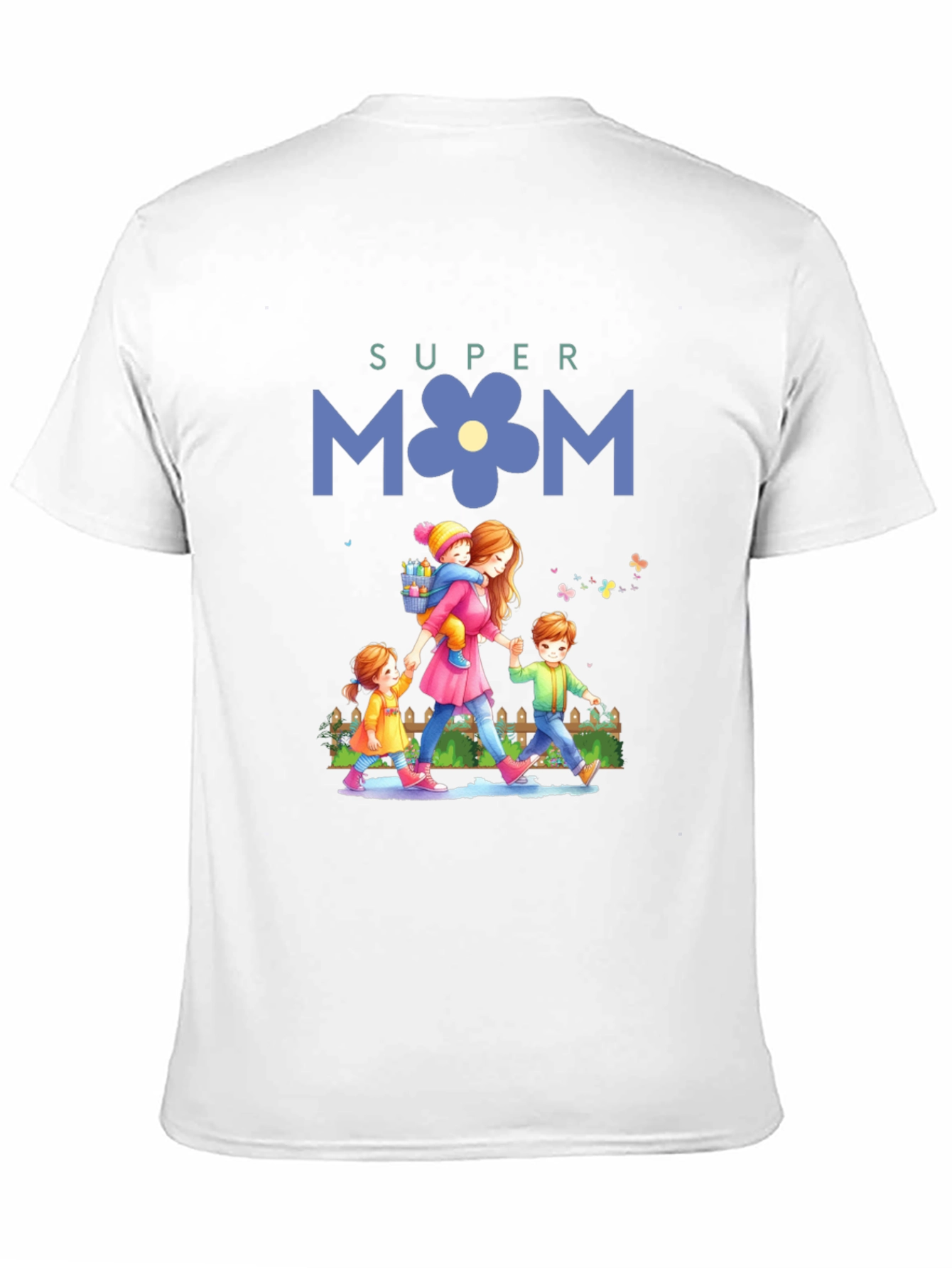 Black Super Mom T-Shirt - Mother's Day Gift view 11