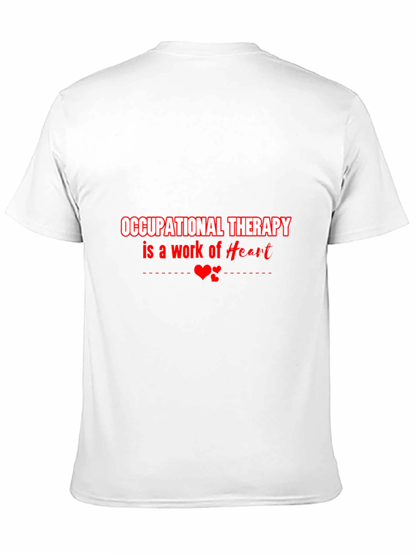 Black Occupational Therapy Heart T-Shirt view 11