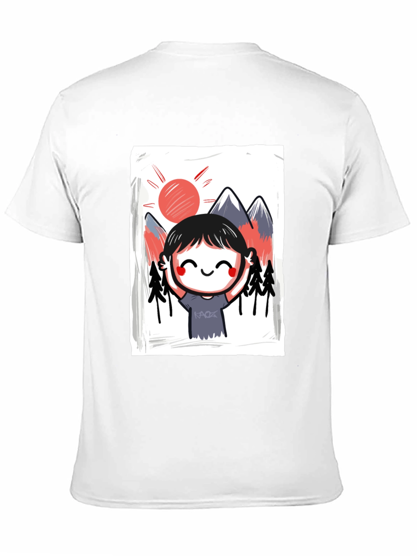 Black Mountain Scene Graphic Tee view 11