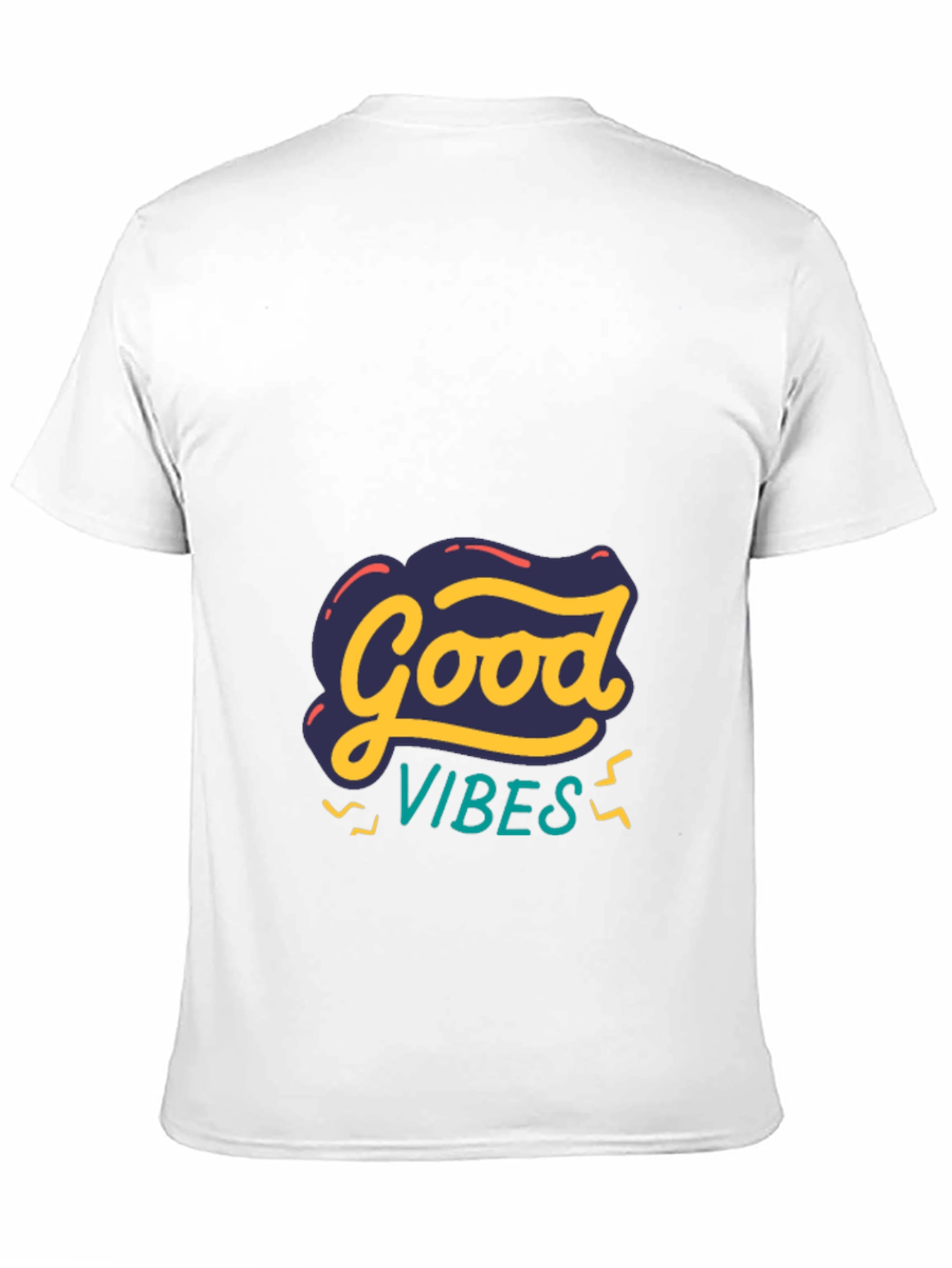 Black Good Vibes Graphic Tee - Stylish Comfort view 11