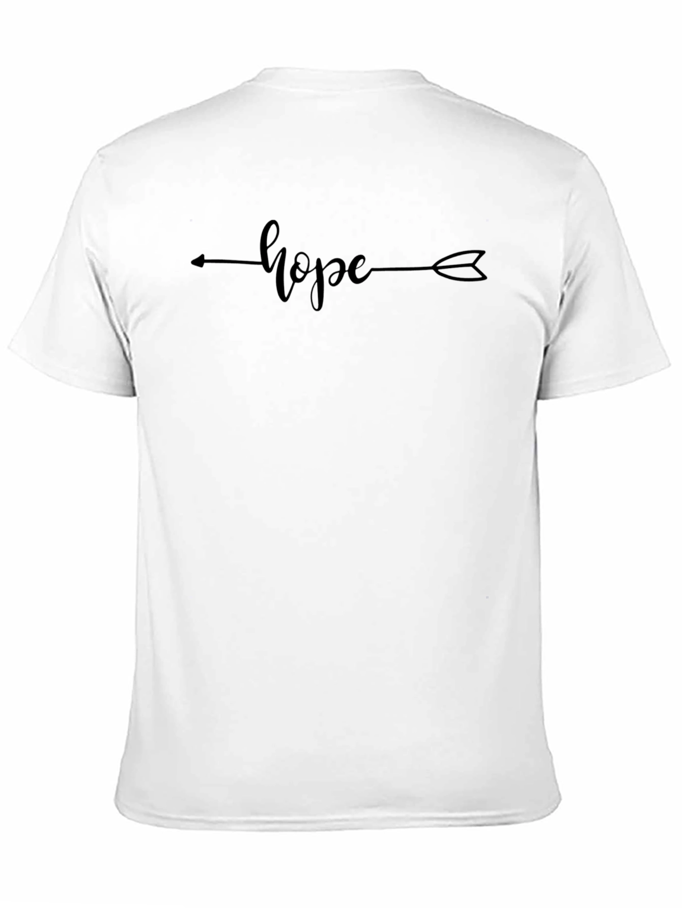 Black Hope Arrow Graphic T-Shirt - Unisex Casual Tee view 11