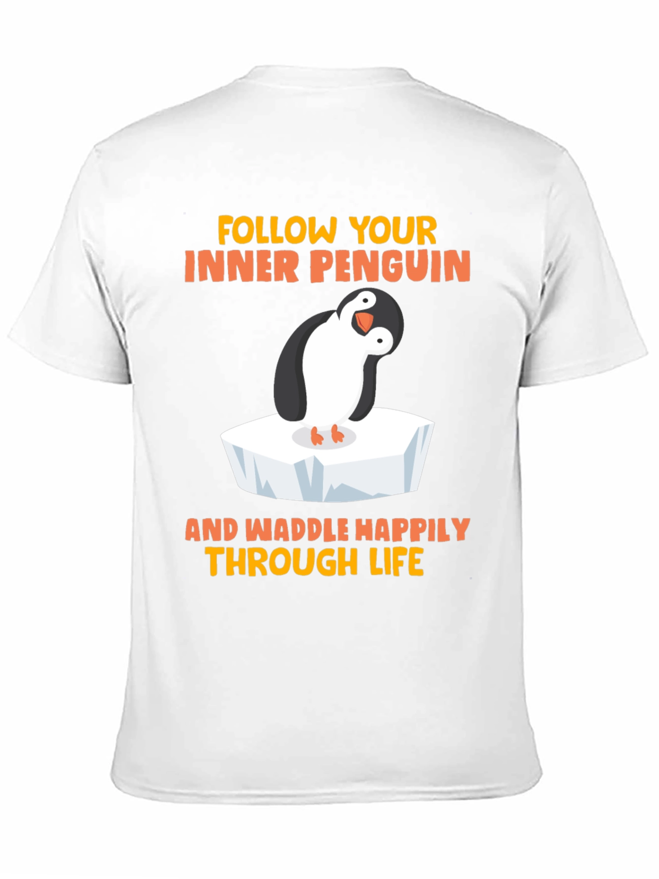 Black Penguin Graphic T-Shirt - Waddle Happily view 11