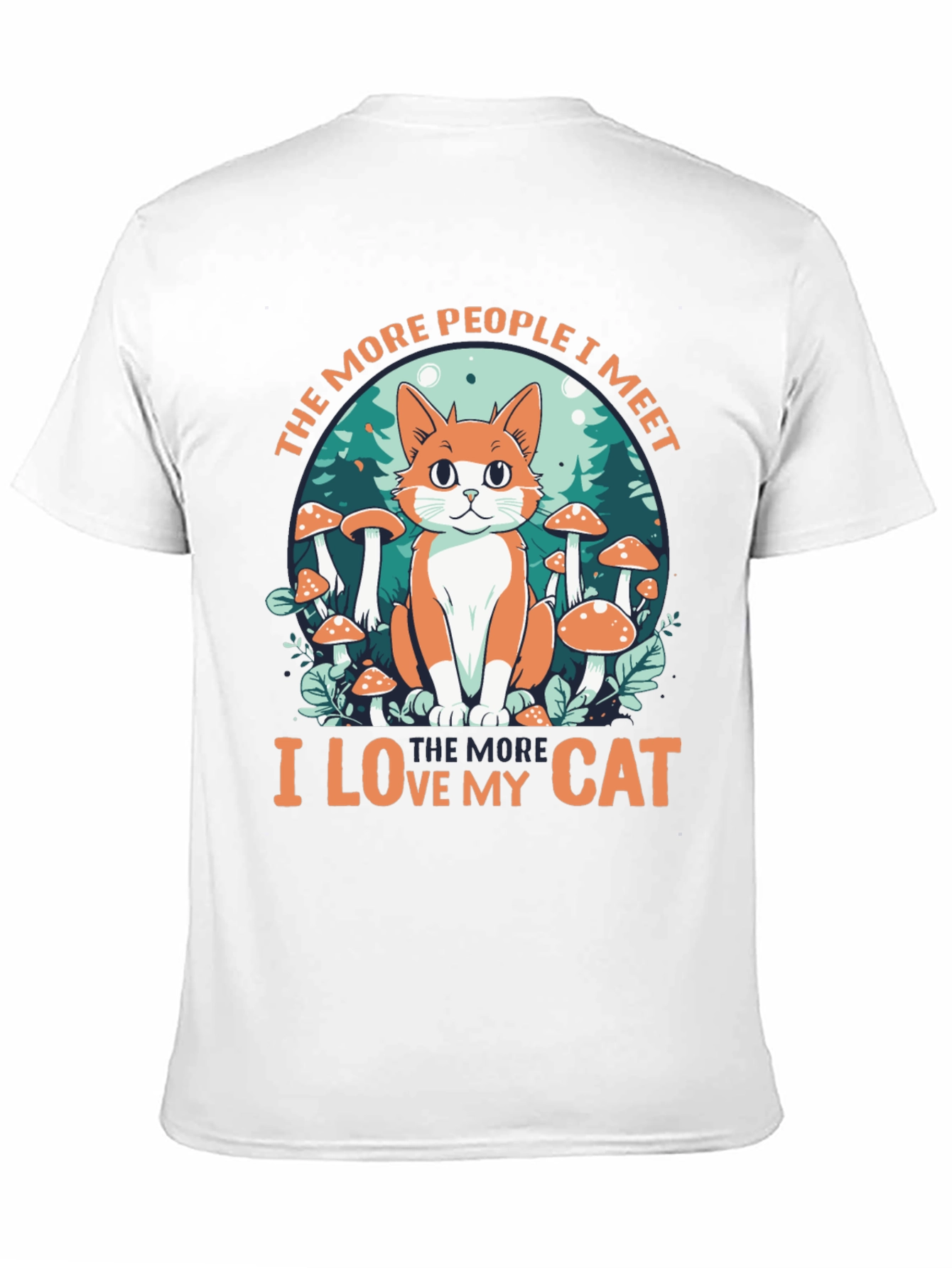 Black Cat Lover Graphic Tee - People vs. Cats! view 11