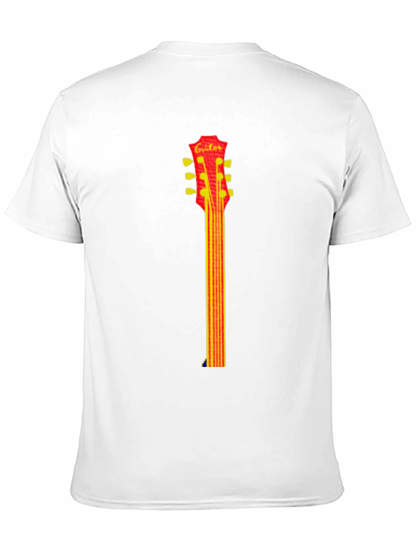 Black Guitar Neck Graphic Tee - Casual Style view 11