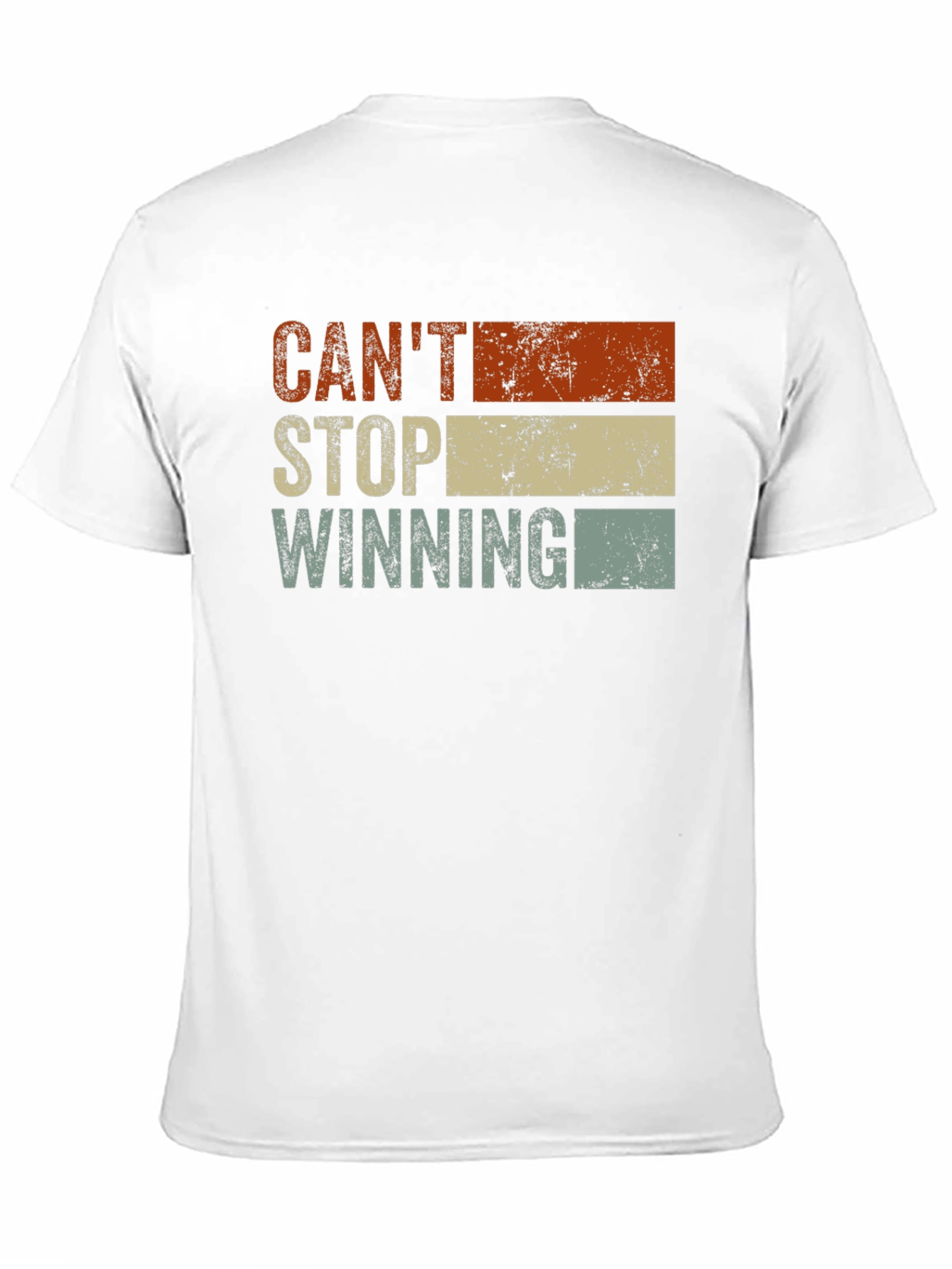 Black Can't Stop Winning Vintage Graphic T-Shirt view 11