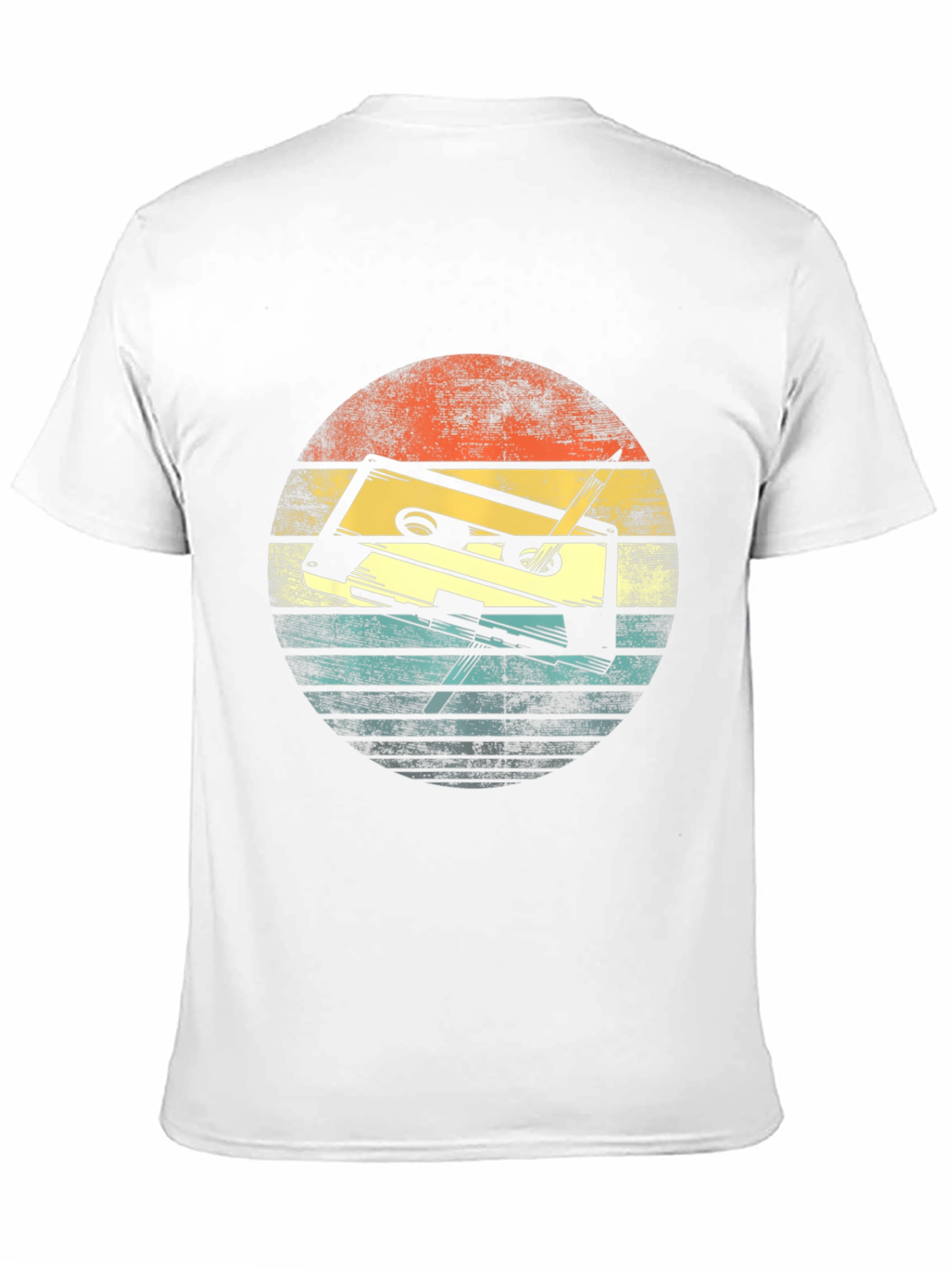 Black Retro Cassette Tape Graphic T-Shirt view 11