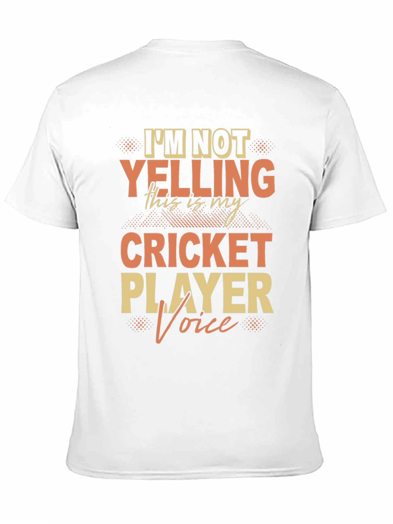 Black Cricket Player Voice T-Shirt view 11