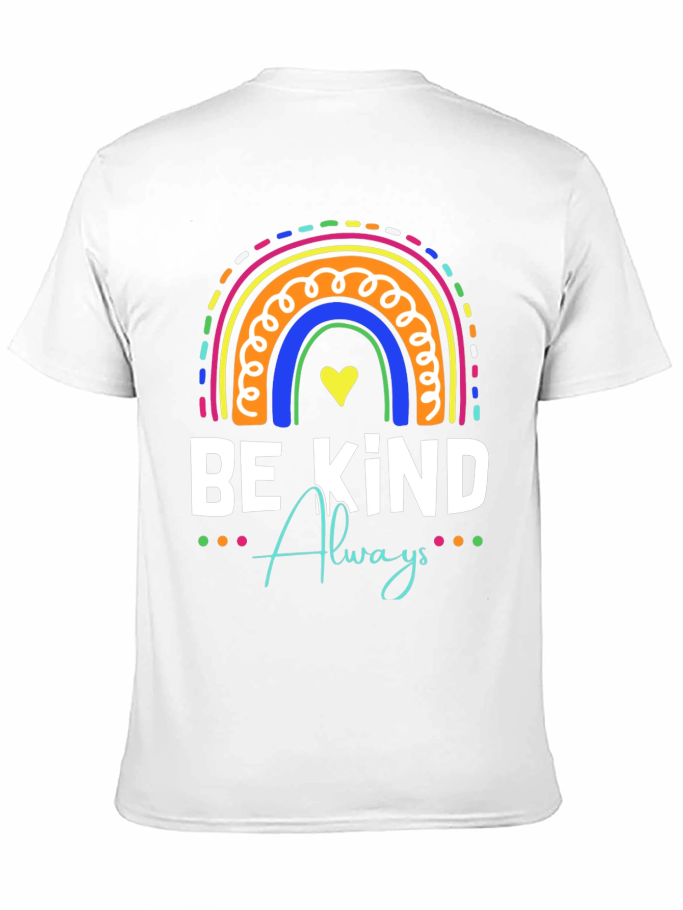 Black Be Kind Always Rainbow T-Shirt view 11