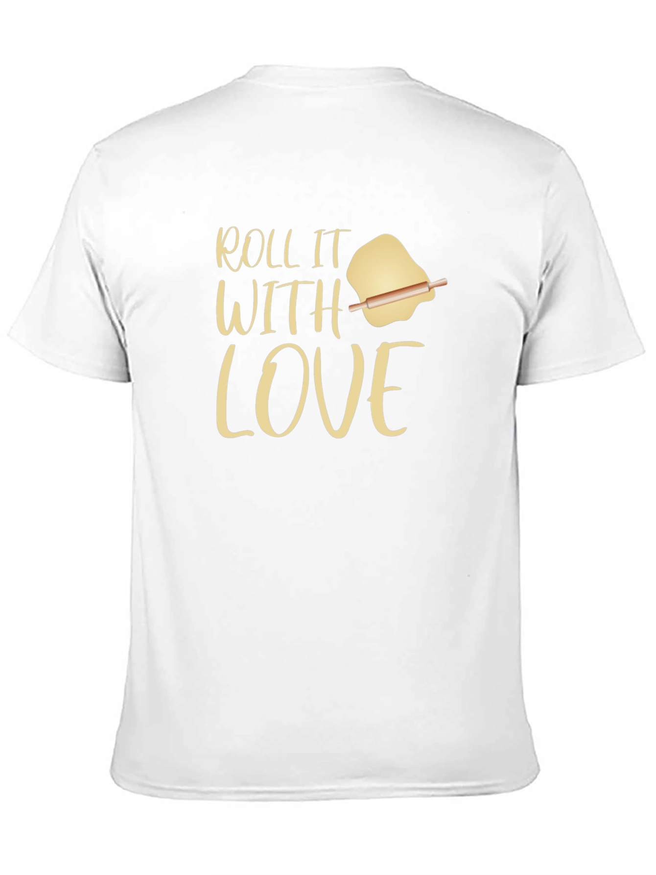 Black Roll It With Love Graphic T-Shirt - Unisex Cooking Tee view 11