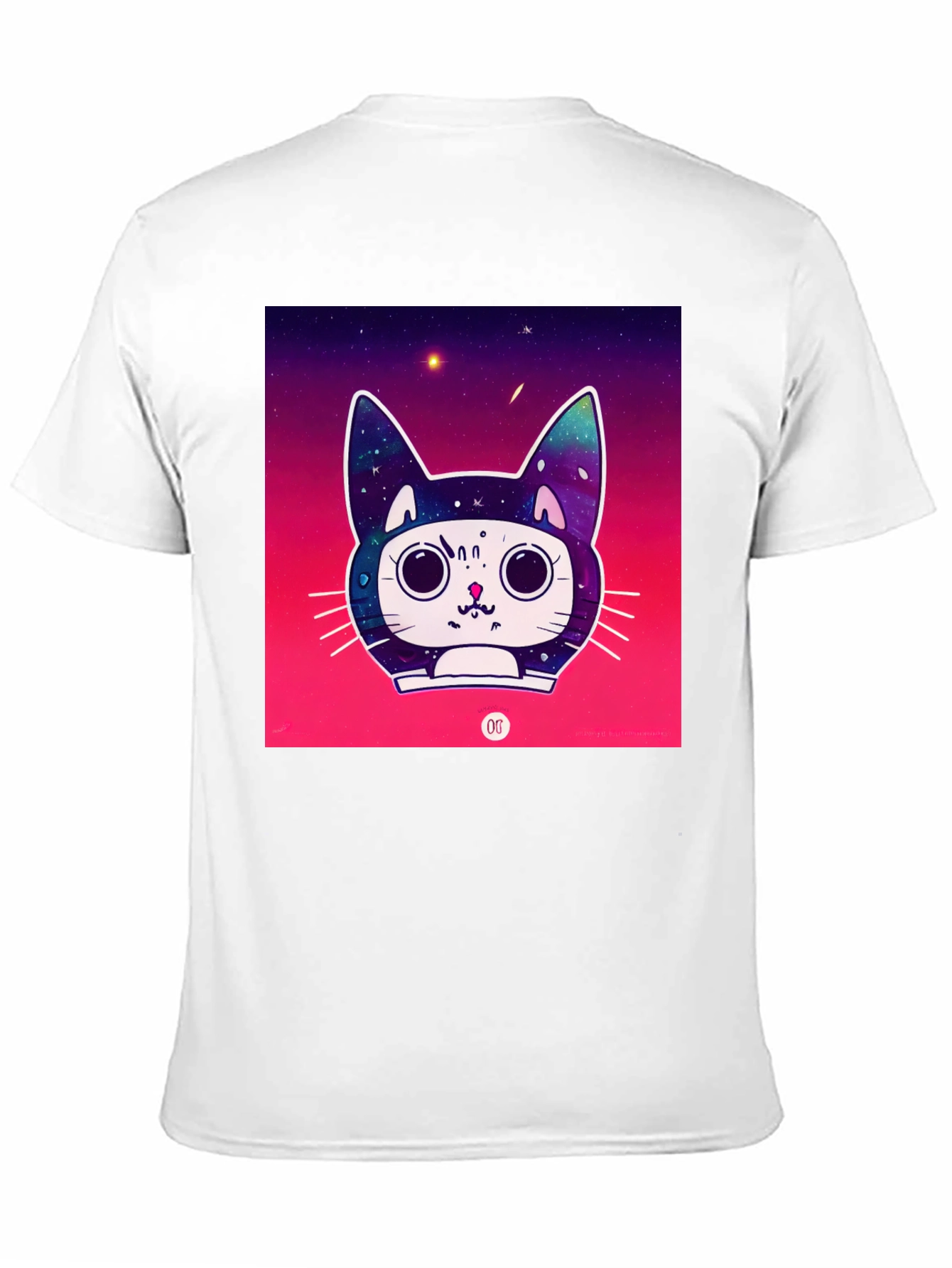Black Space Cat Tee view 11