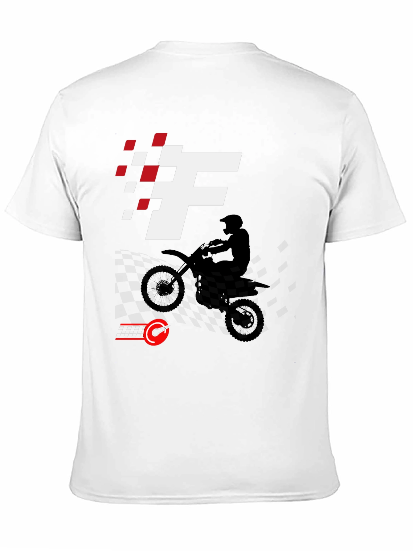 Black Motocross Rider Graphic Tee - Race Ready Style view 11