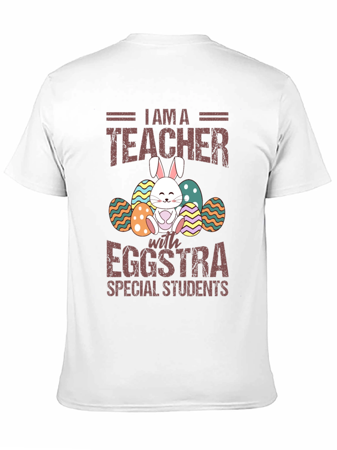Black I am a Teacher with Eggstra Special Students T-Shirt view 11
