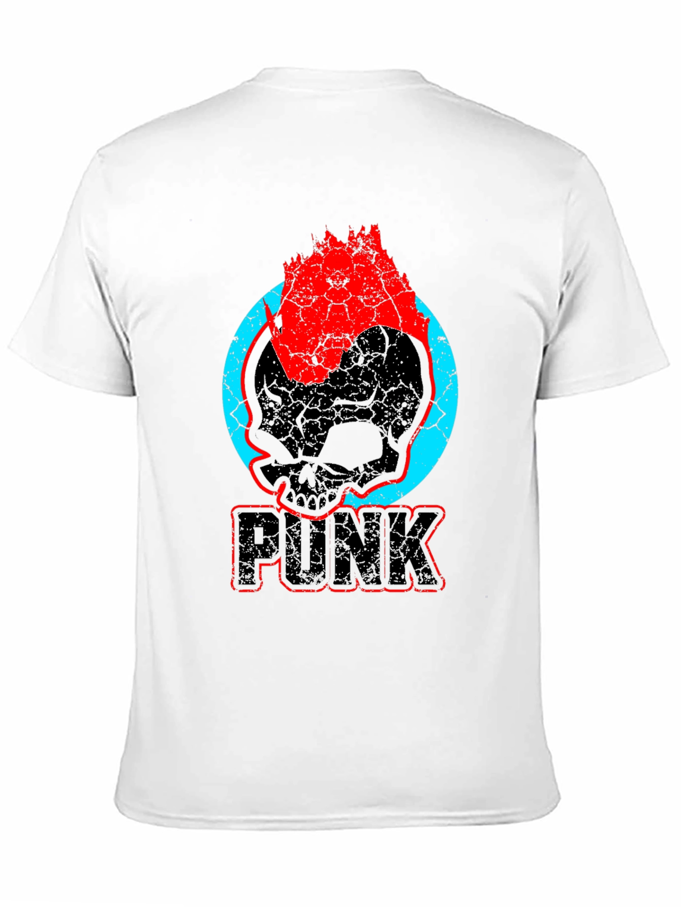 Black Punk Skull Graphic T-Shirt - Bold & Edgy Design view 11