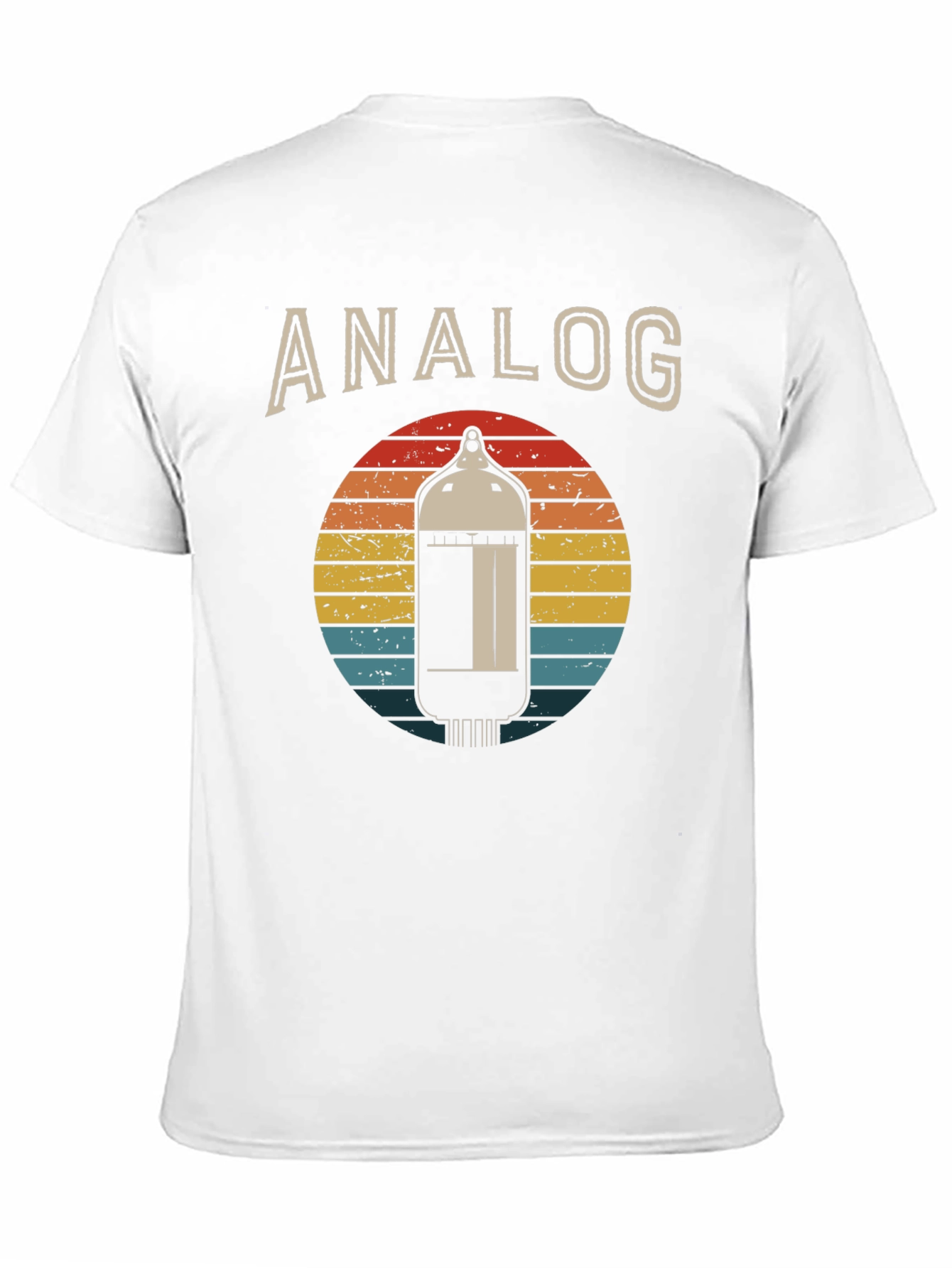 Black Analog Tube Sunset Graphic Tee - Vintage Style view 11