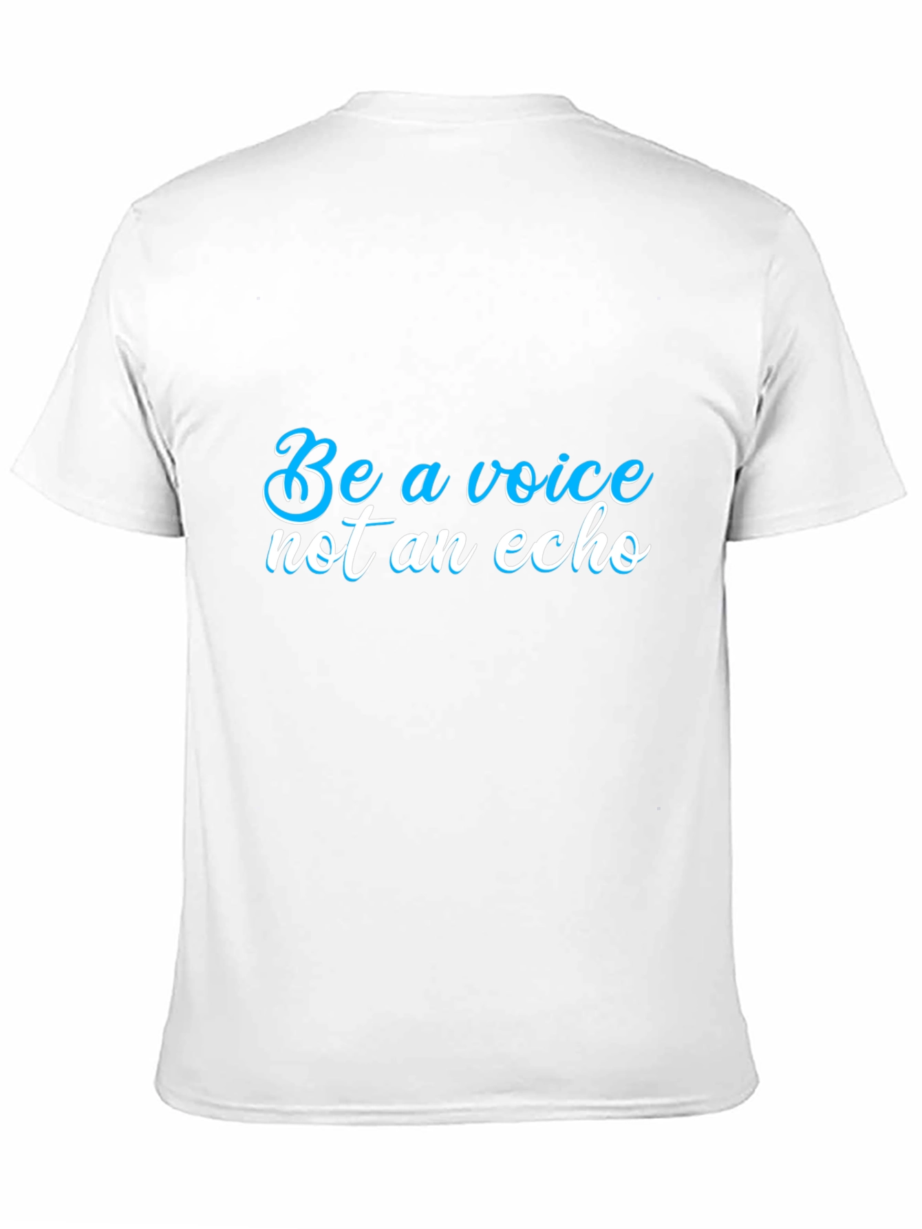 Black Be a Voice T-Shirt - Motivational Statement view 11