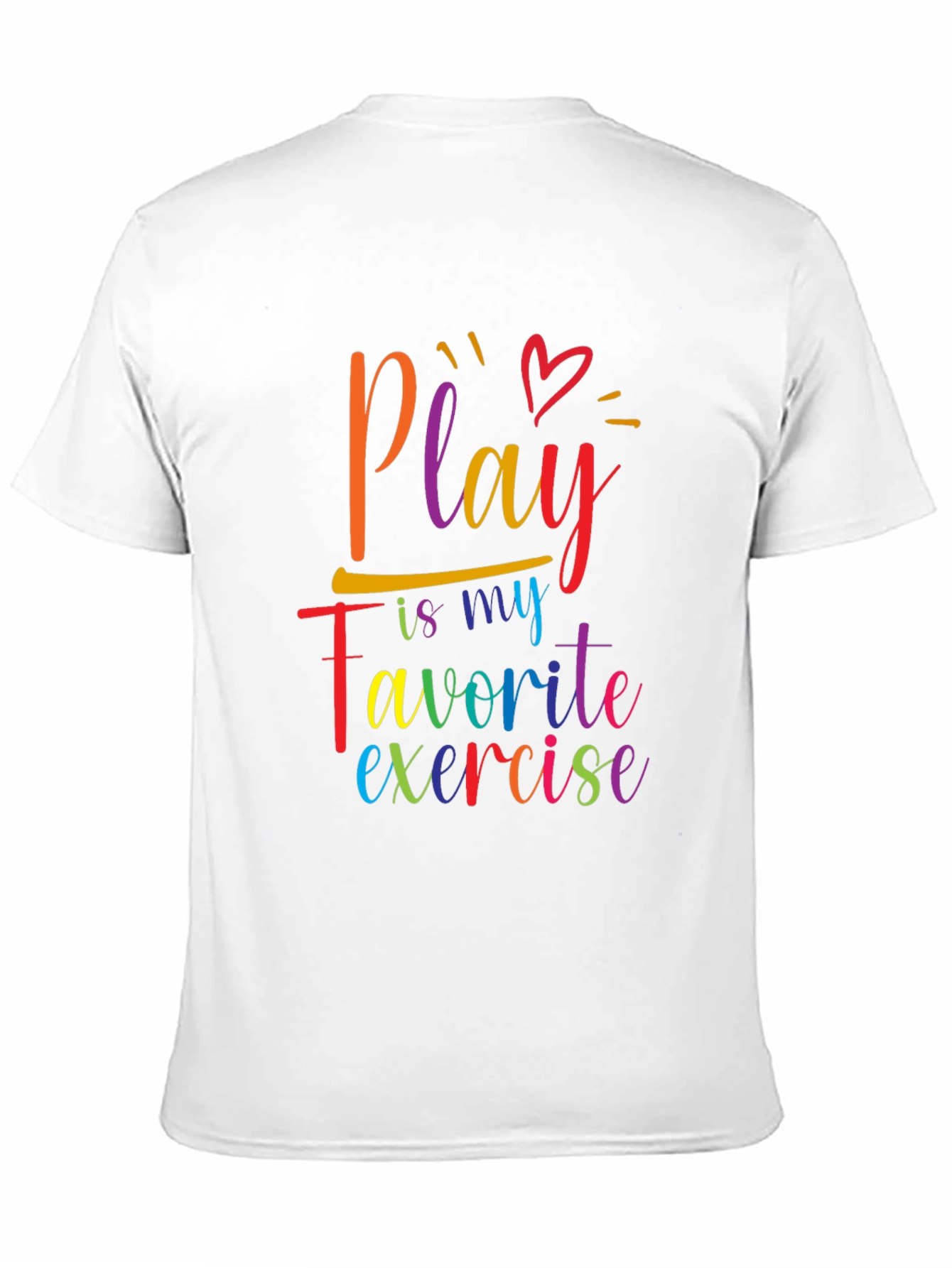 Black Play is my Favorite Exercise Rainbow T-Shirt view 11