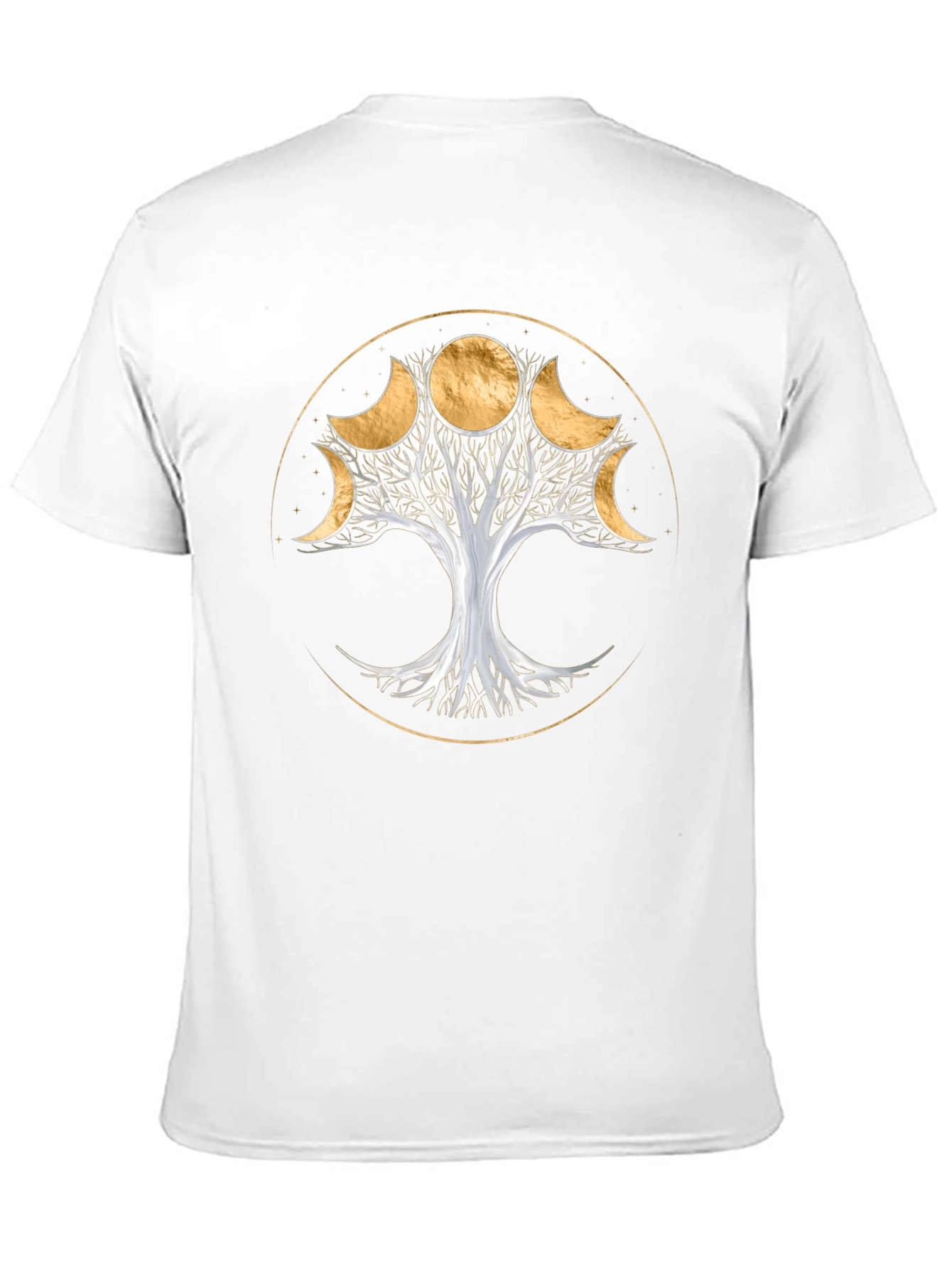 Black Moon Phase Tree T-Shirt - Spiritual Design view 11