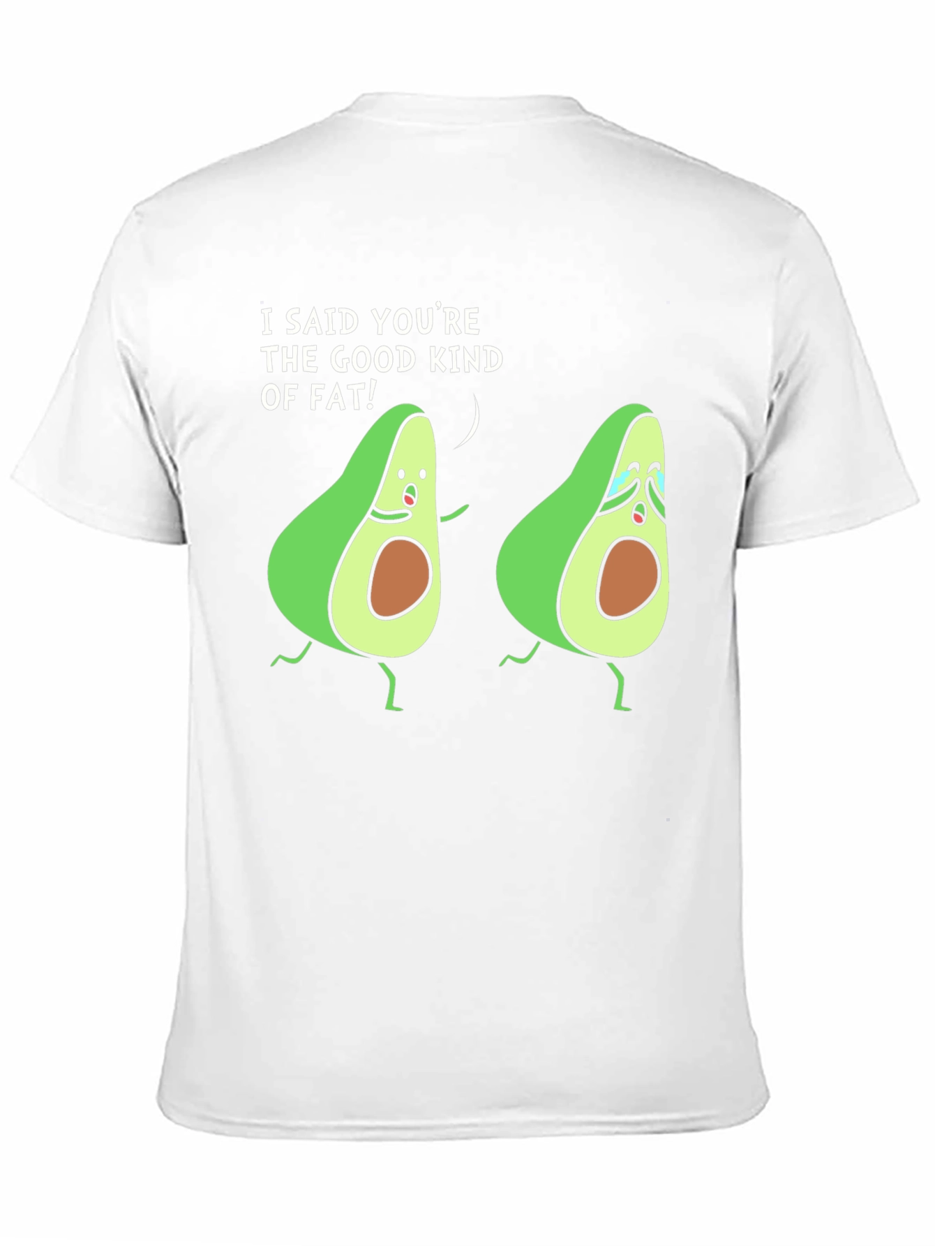 Black Avocado Humor Black T-Shirt Good Kind Of Fat view 11