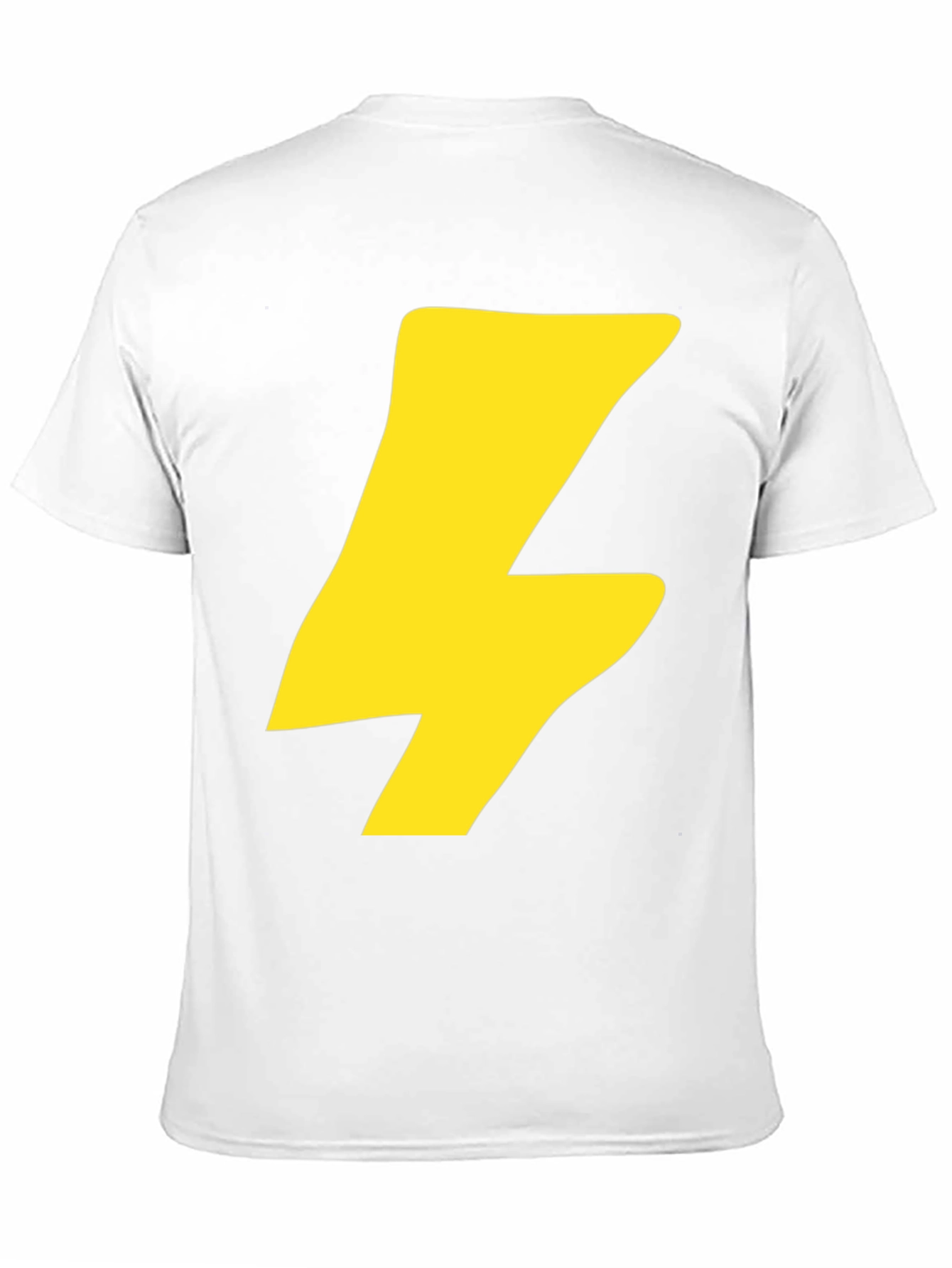 Black Flash Bolt Graphic Tee - Black Cotton Crew Neck T-Shirt view 11