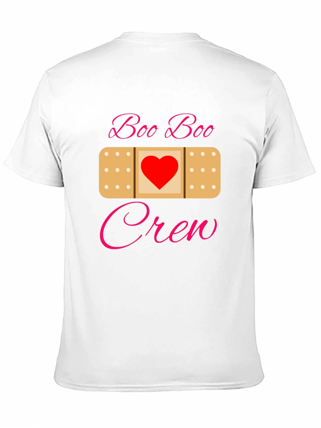 Black Boo Boo Crew Bandage Heart T-Shirt view 11