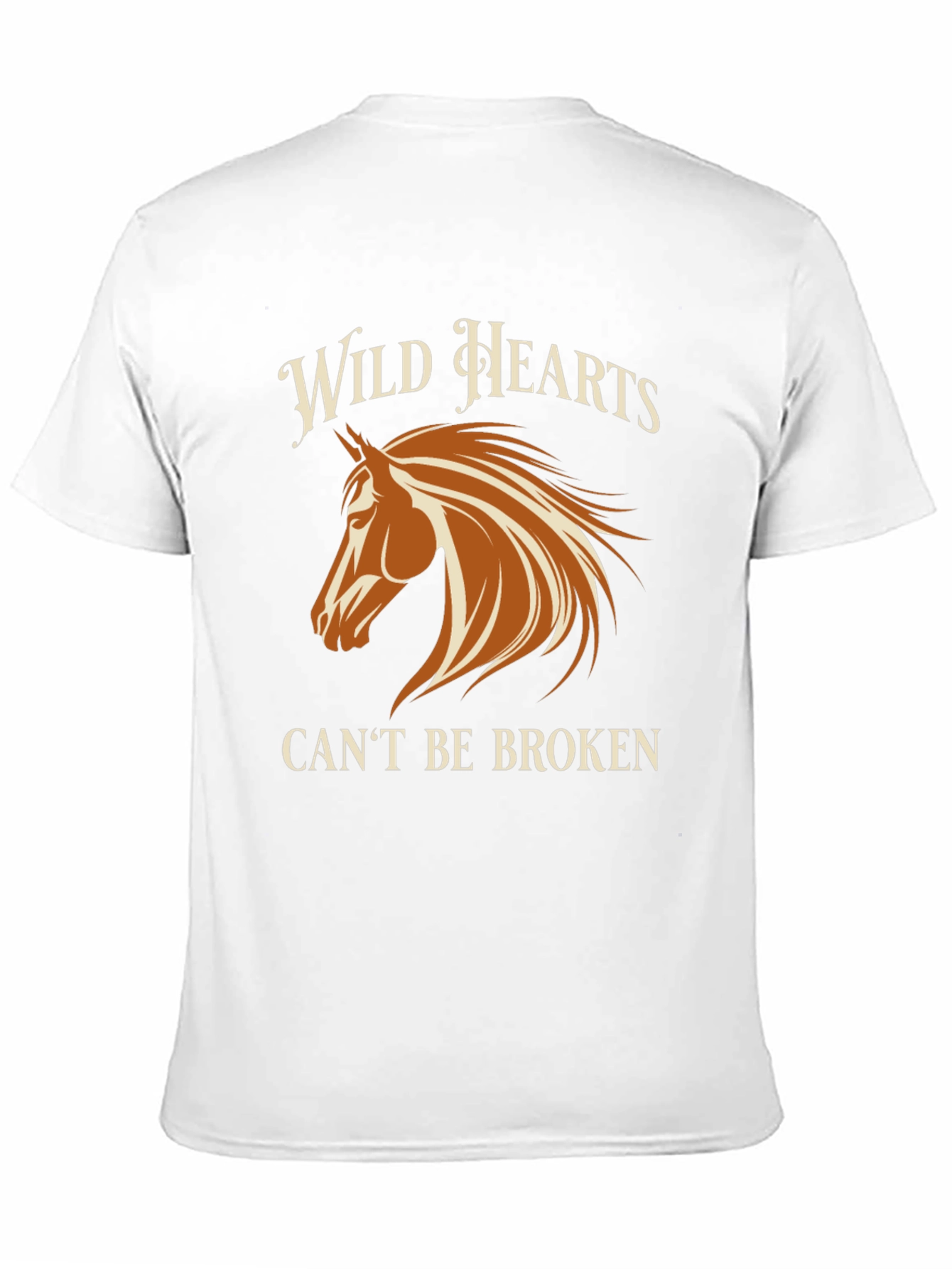 Black Wild Hearts Horse Graphic Black T-Shirt view 11