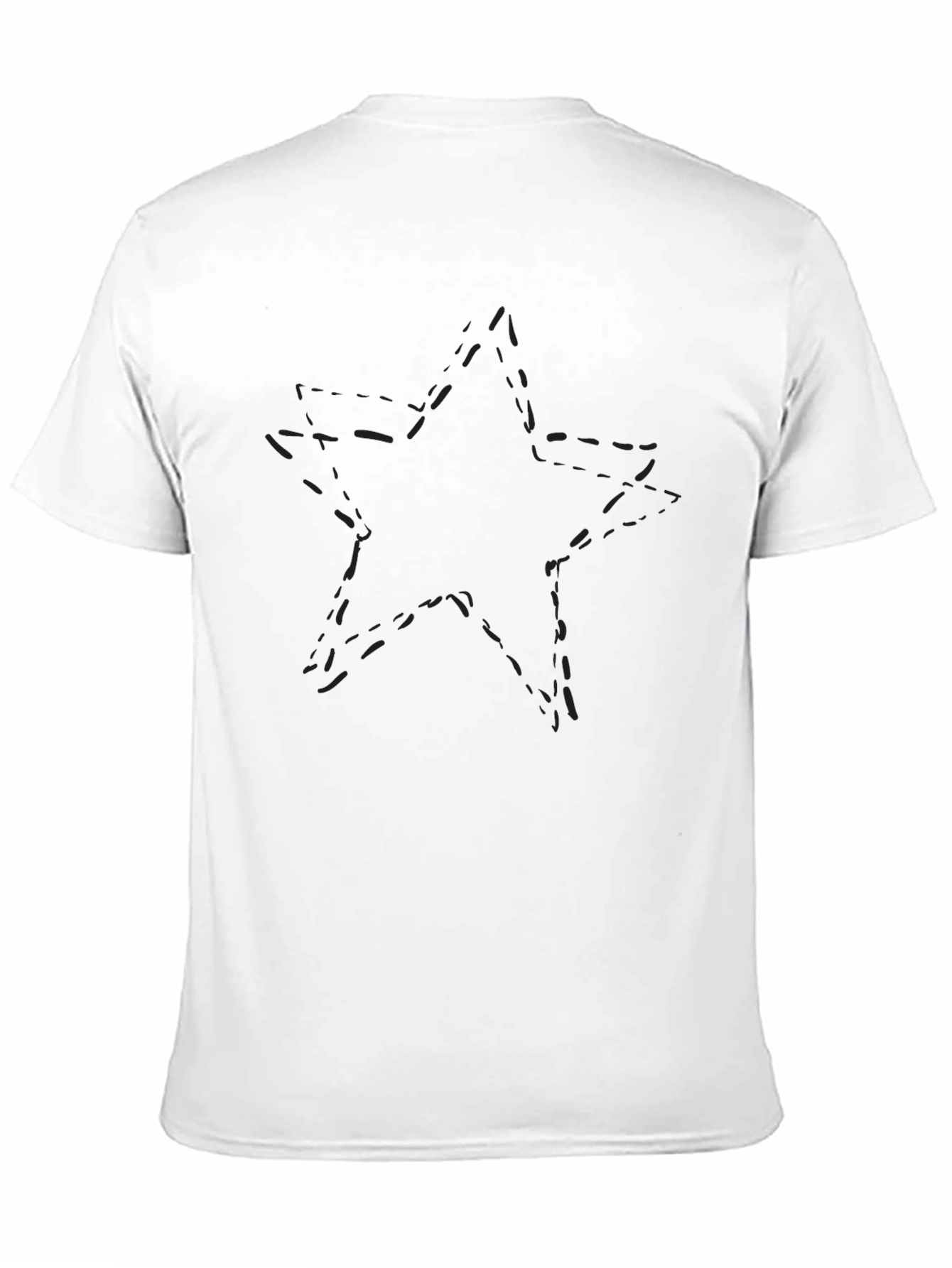 Black Men's Black Star Graphic Tee - Casual Comfort view 11