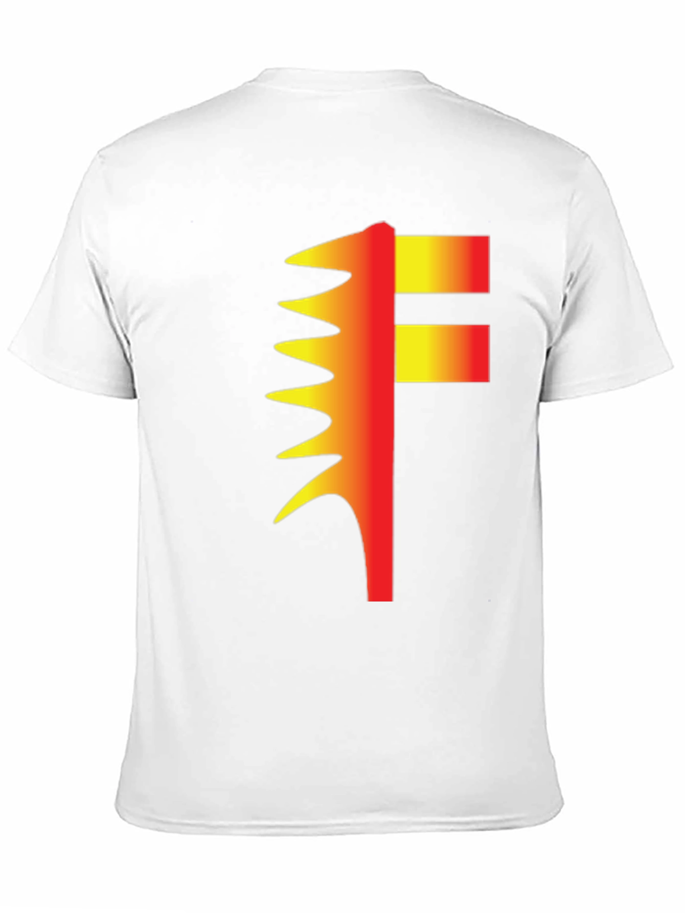 Black Abstract F Graphic Black Tee view 11