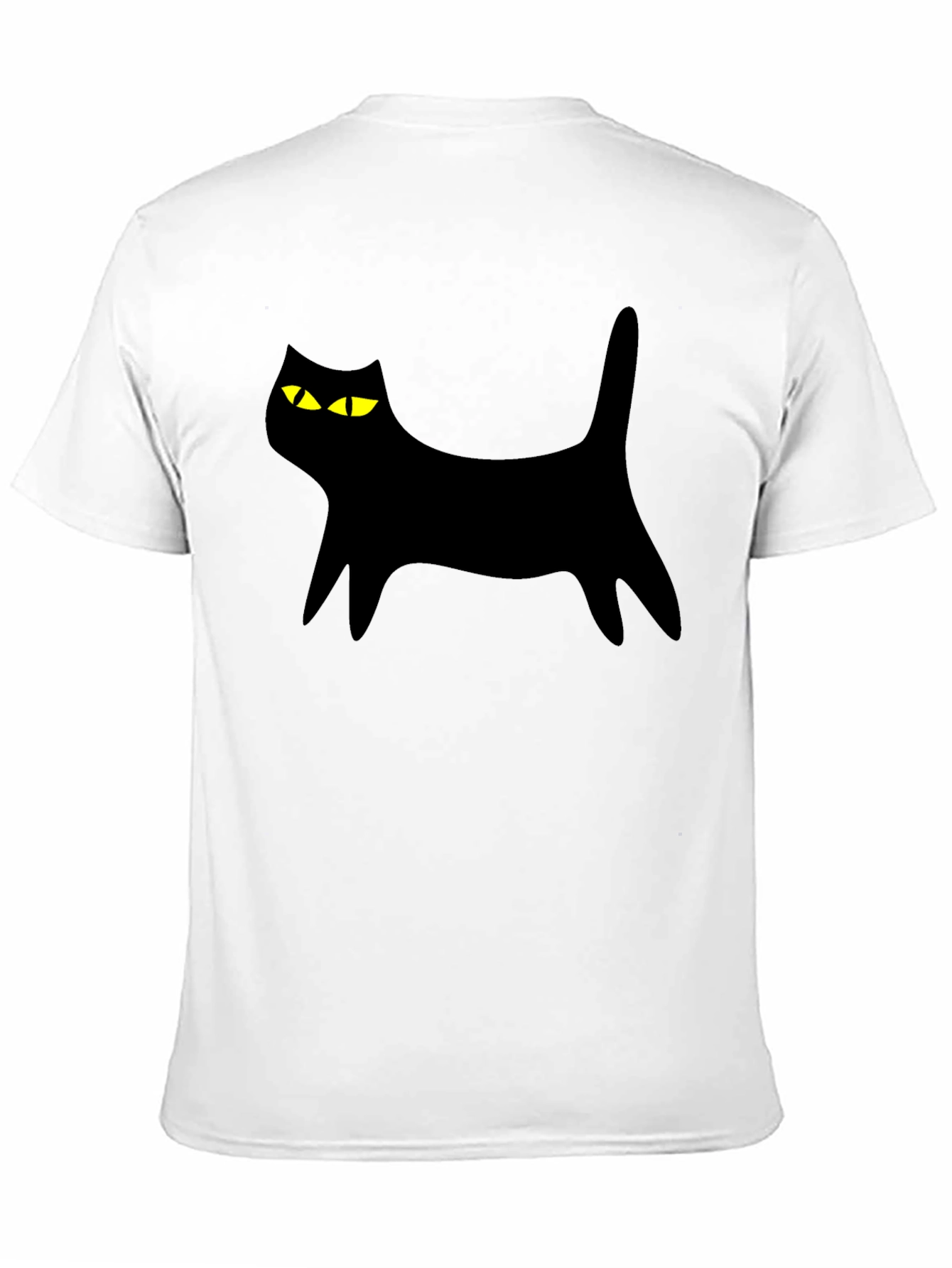Black Black Cat Graphic Tee - Men's Cotton T-Shirt view 11