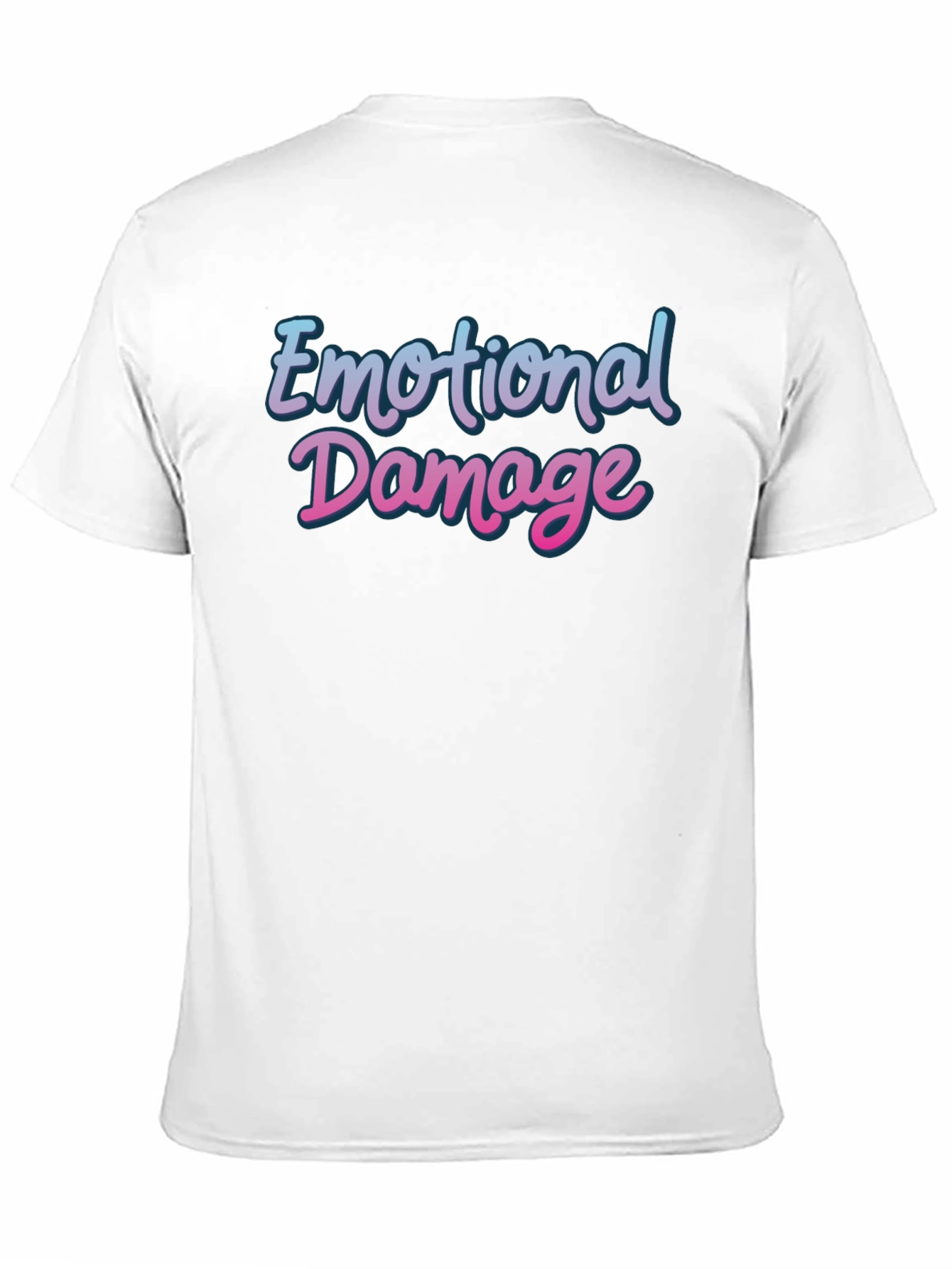Black Emotional Damage T-Shirt - Trendy Graphic Tee view 11