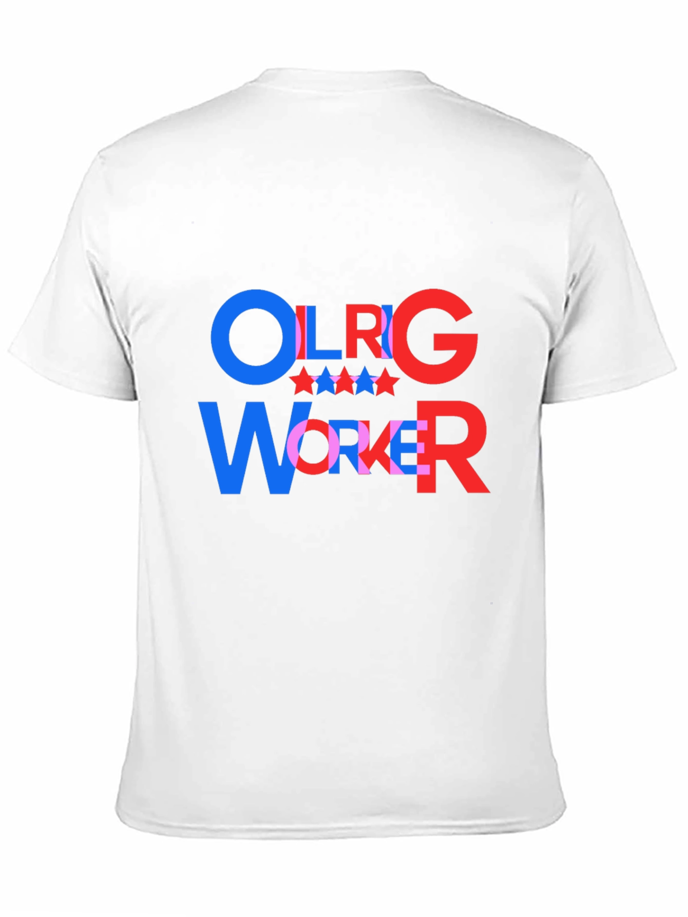 Black OLRG Worker Graphic T-Shirt - Patriotic Style view 11