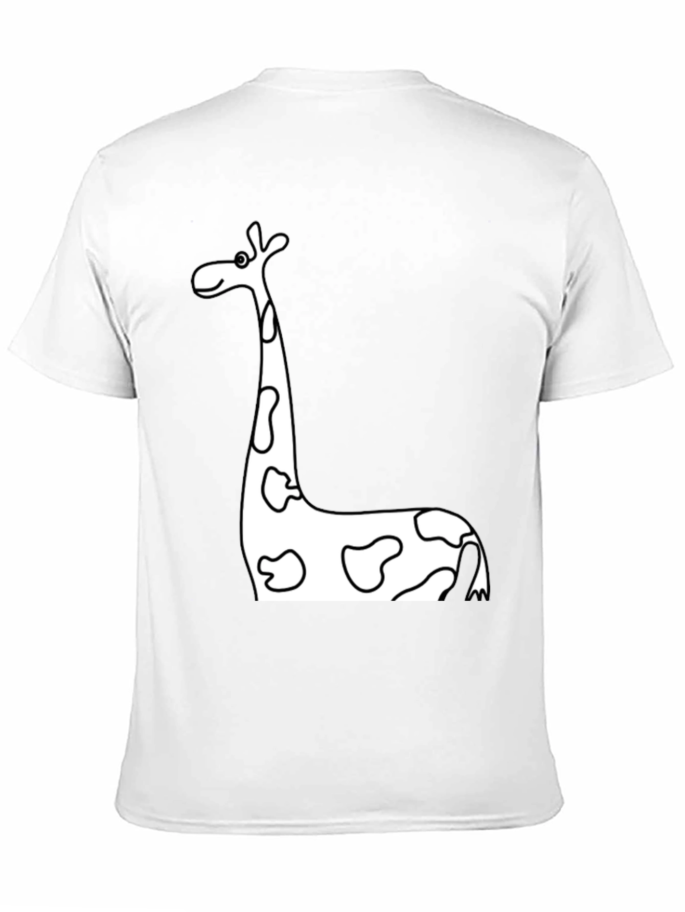Black Black Giraffe Print T-Shirt view 11