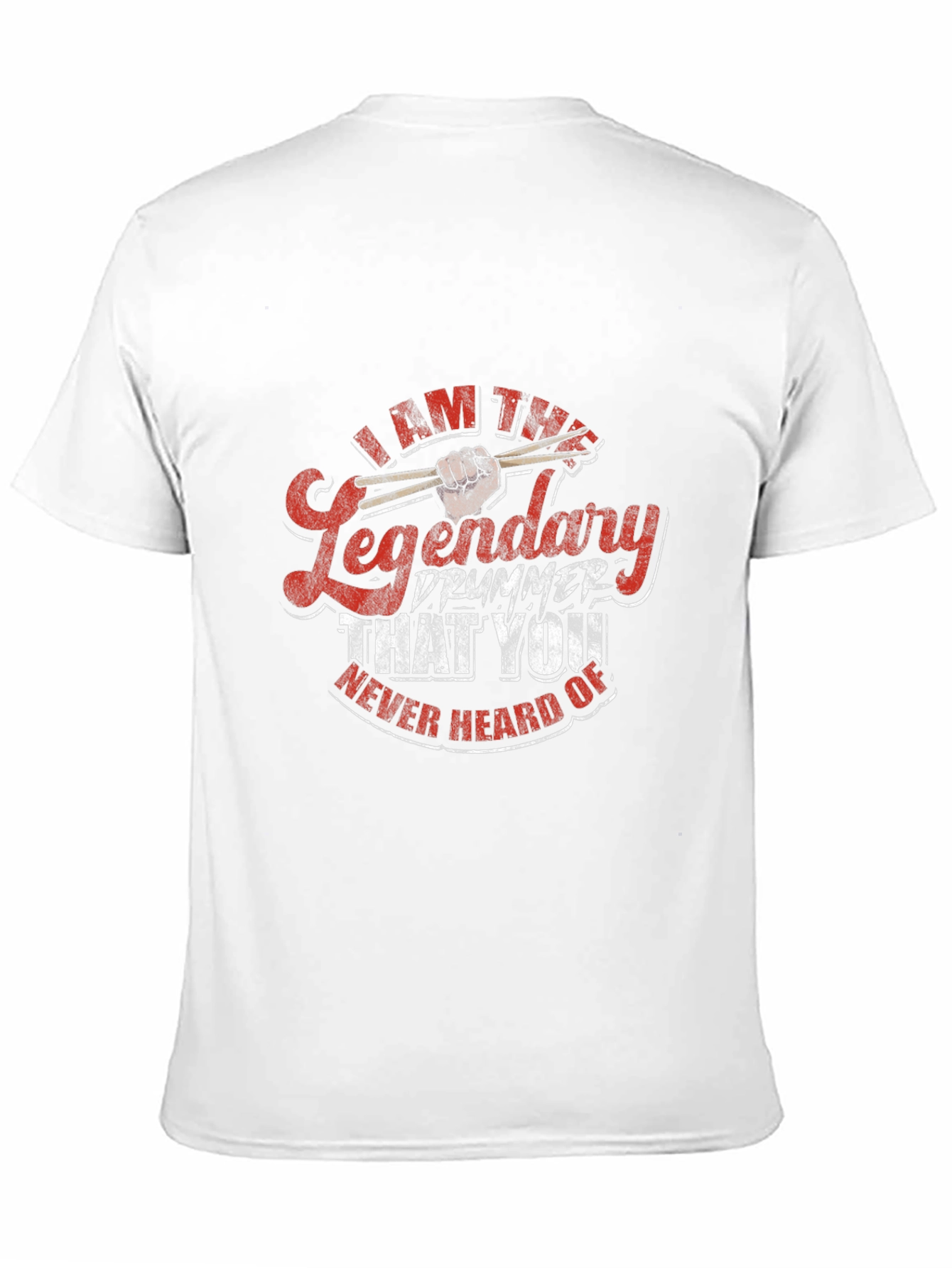 Black Legendary Drummer Graphic T-Shirt - Black Cotton Tee view 11