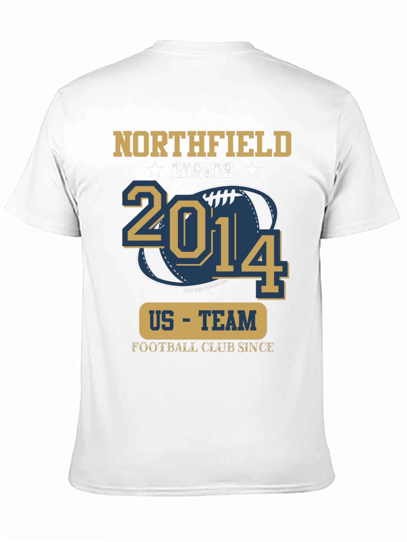 Black Northfield Eagles Football T-Shirt view 11