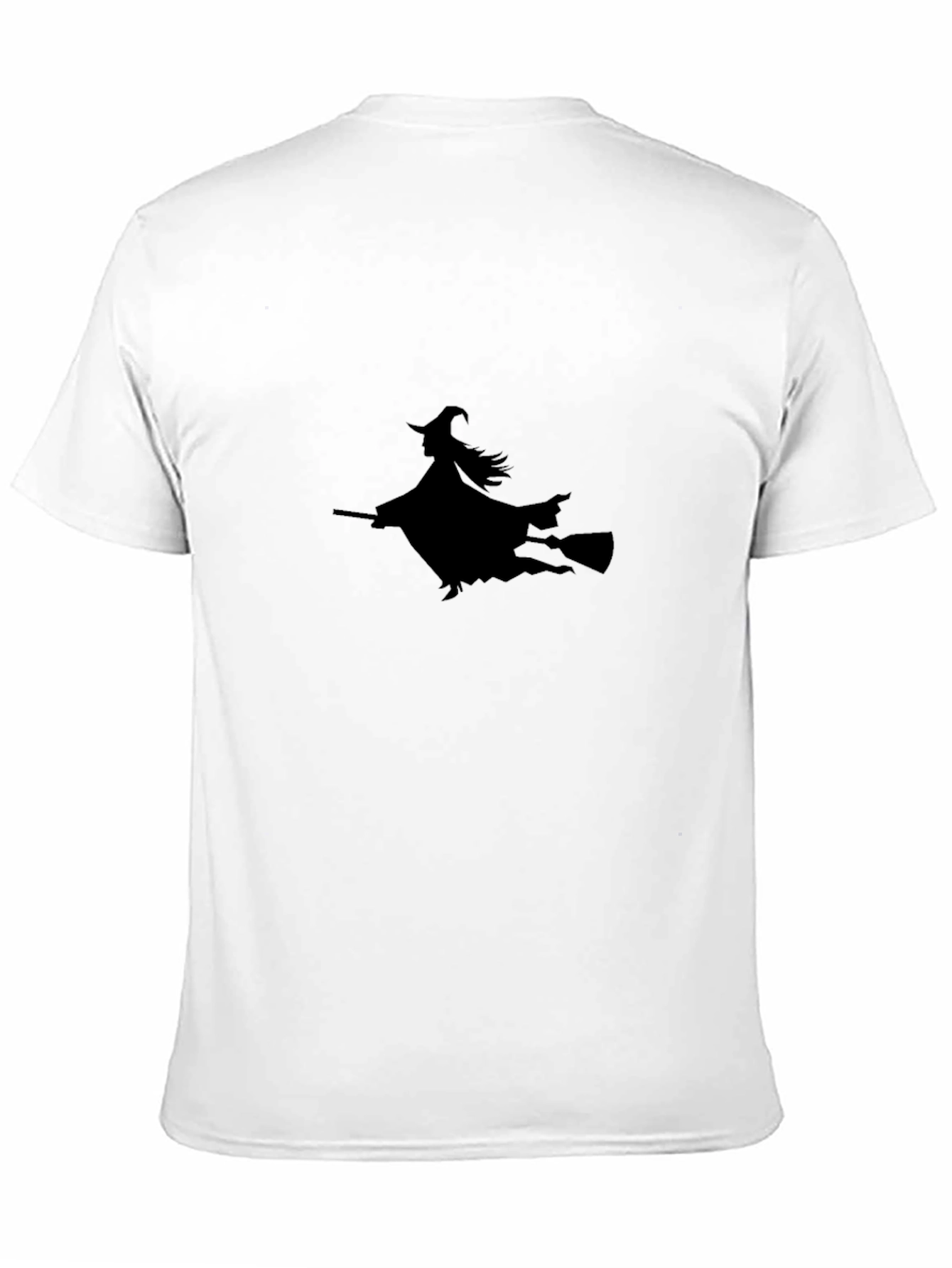 Black Witch Silhouette Black T-Shirt view 11