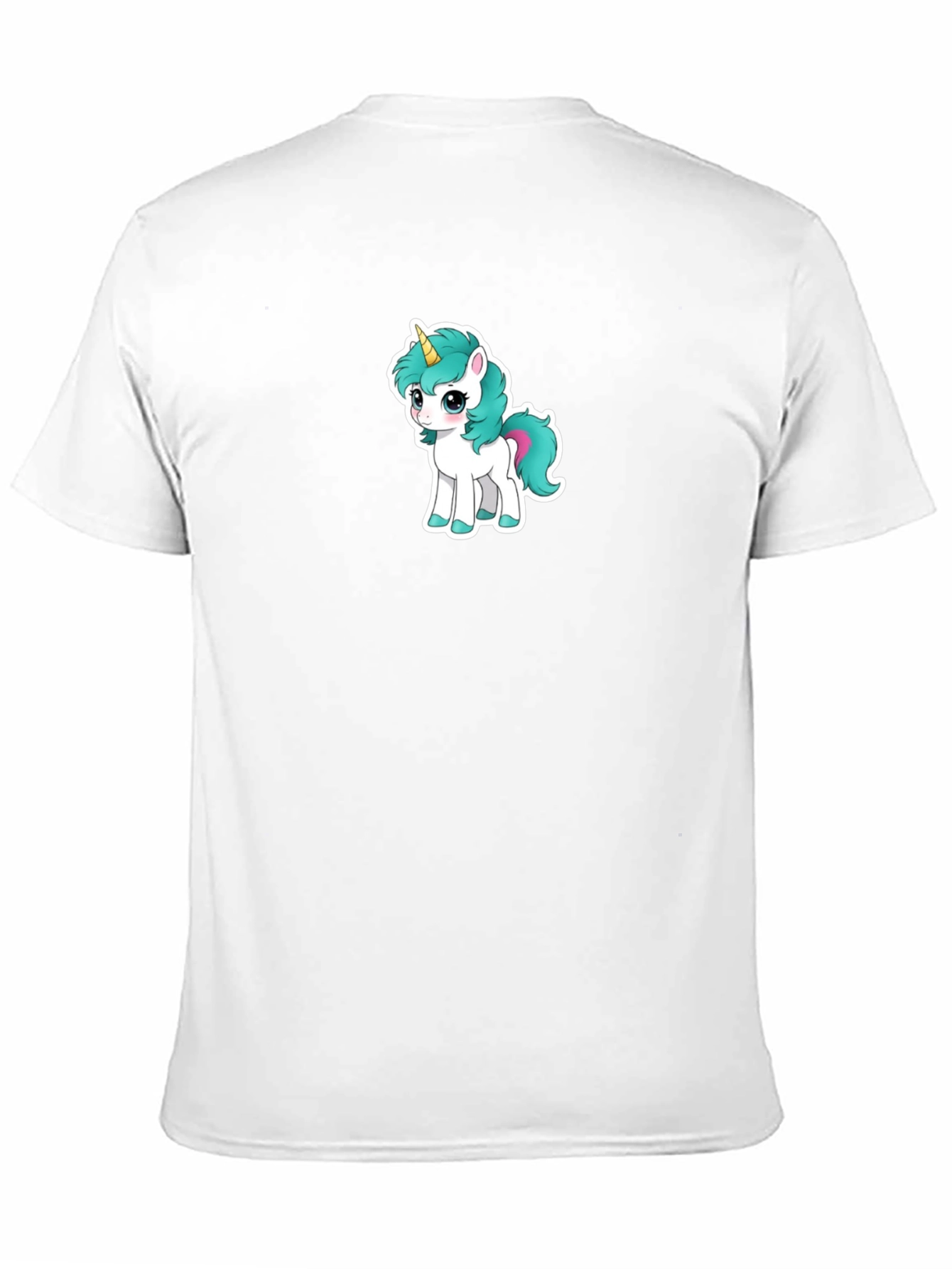 Black Cute Unicorn Graphic Tee - Black T-Shirt view 11